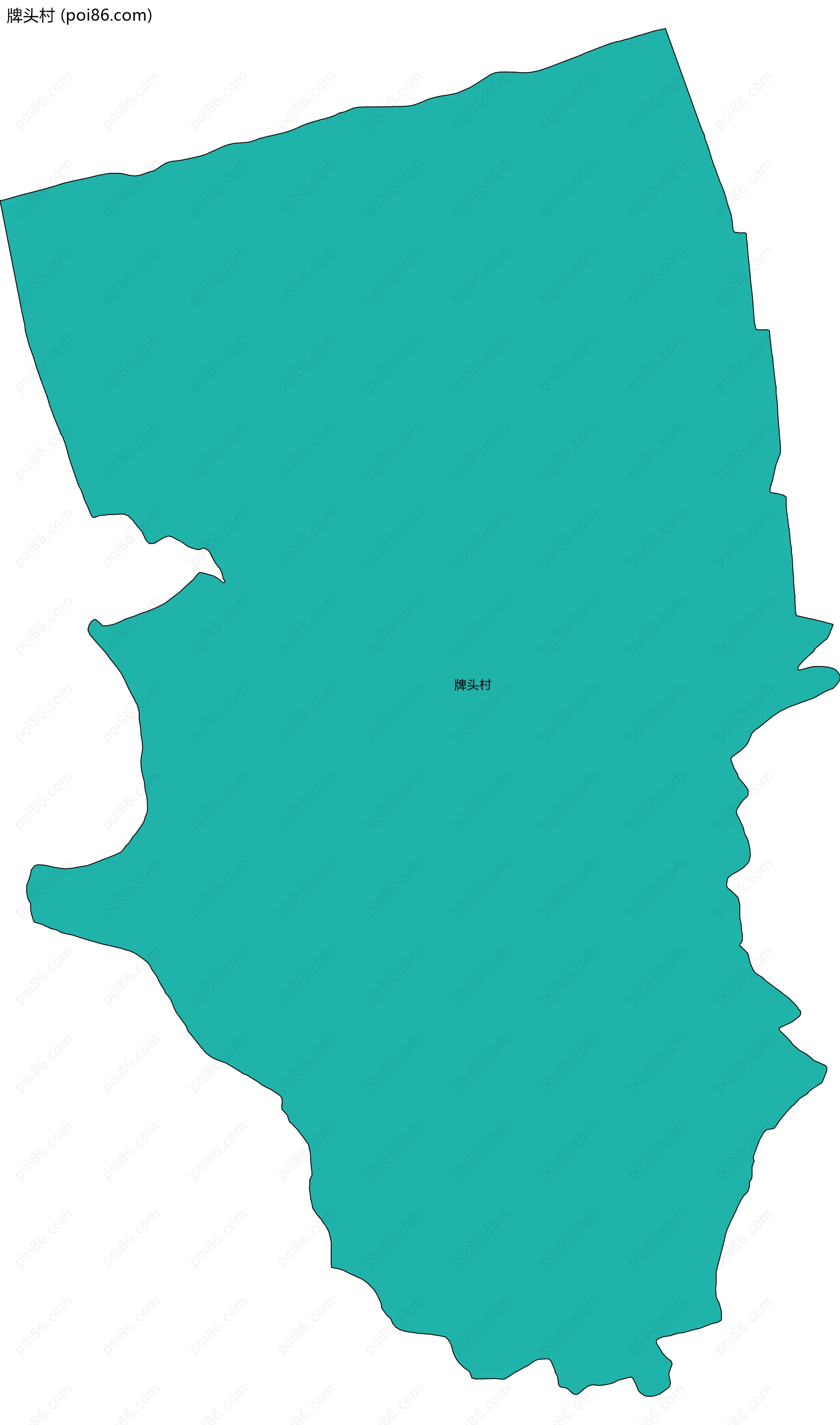 牌头村边界地图