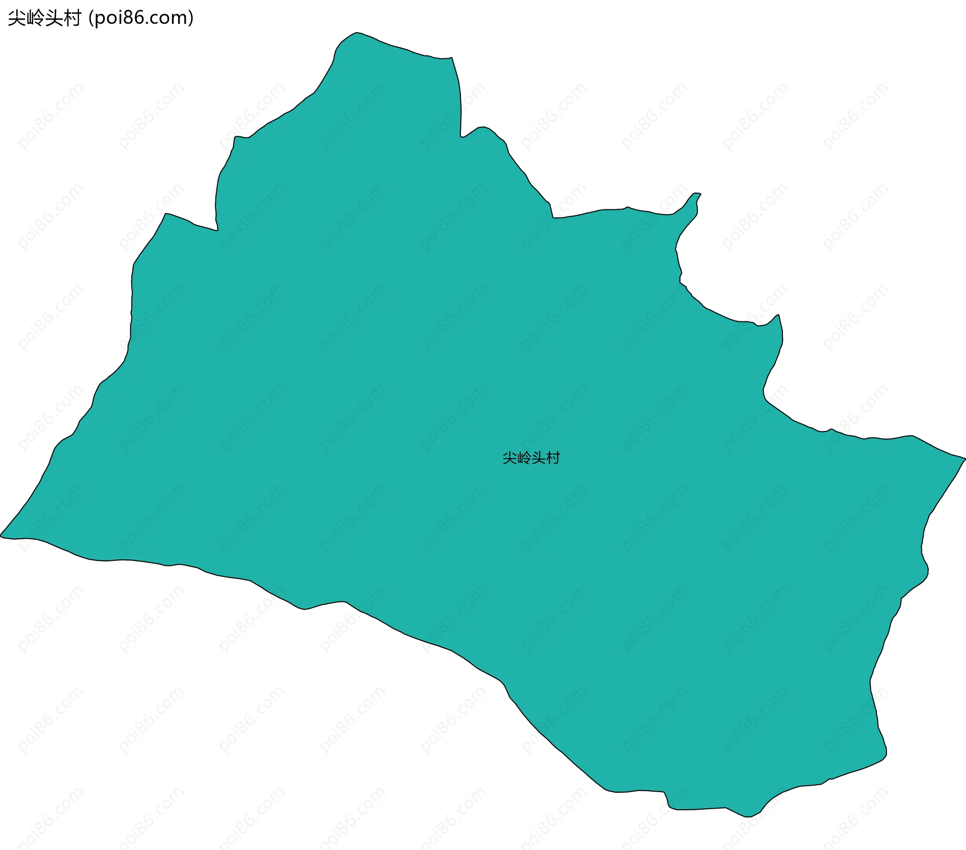 尖岭头村边界地图