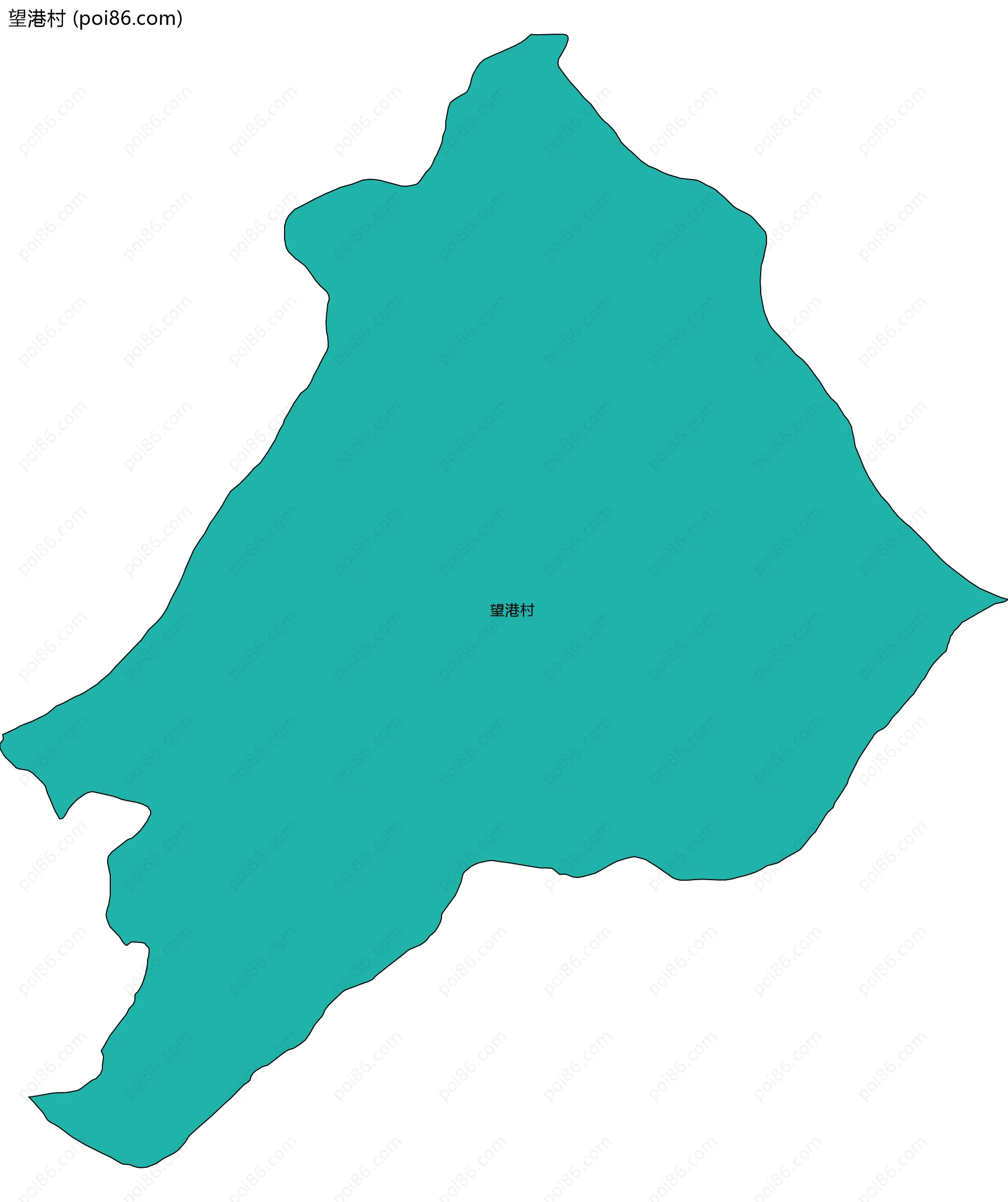 望港村边界地图