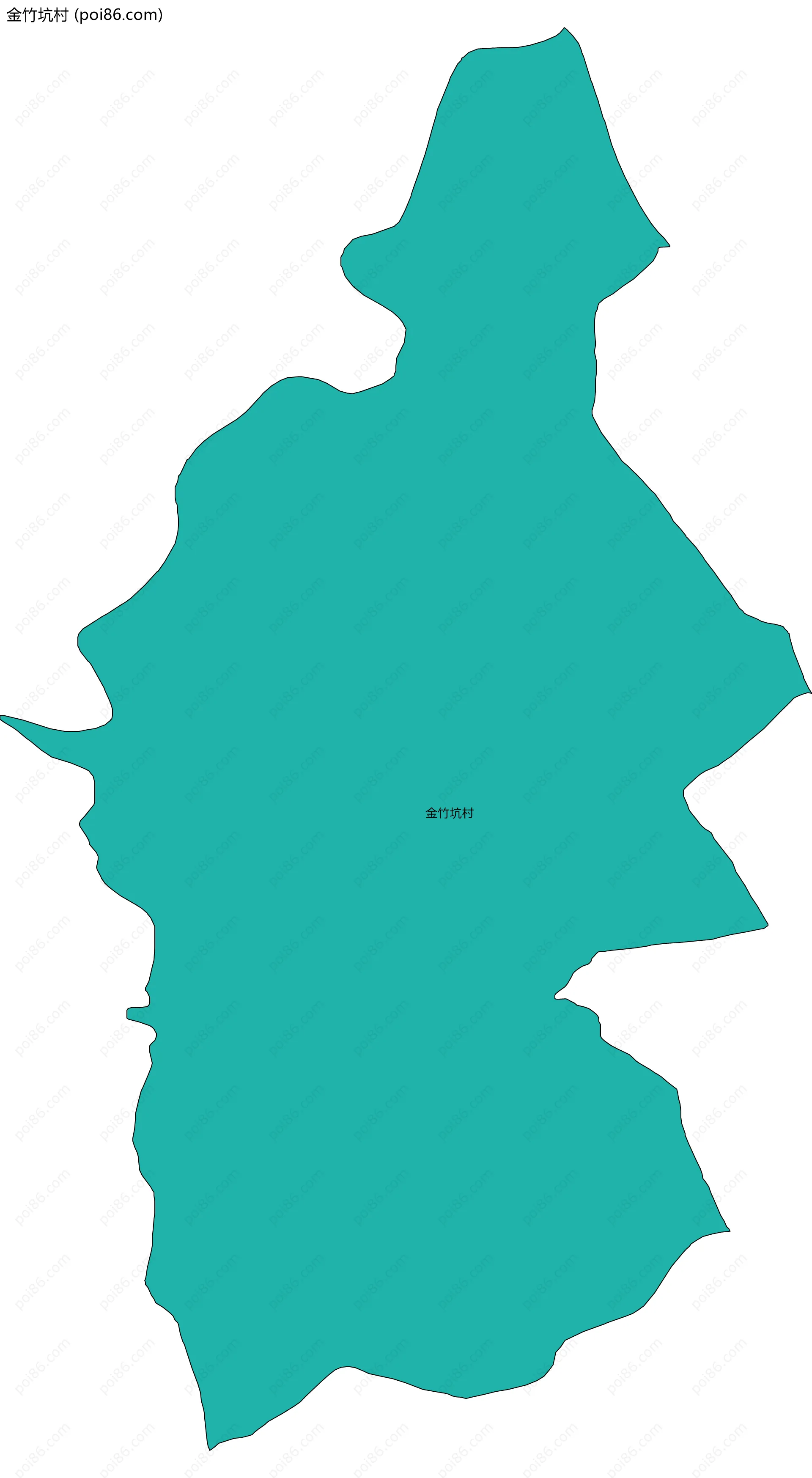 金竹坑村边界地图