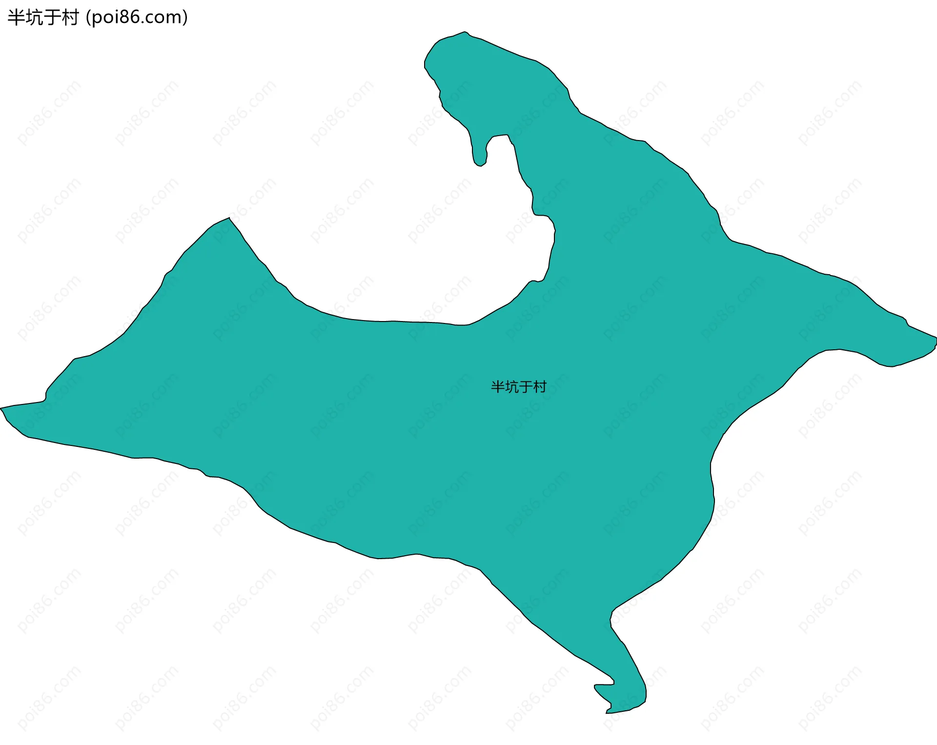 半坑于村边界地图