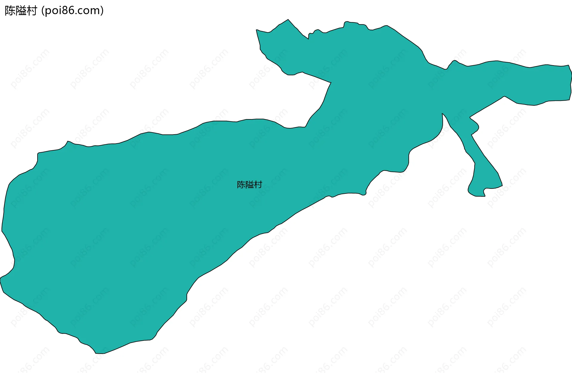 陈隘村边界地图