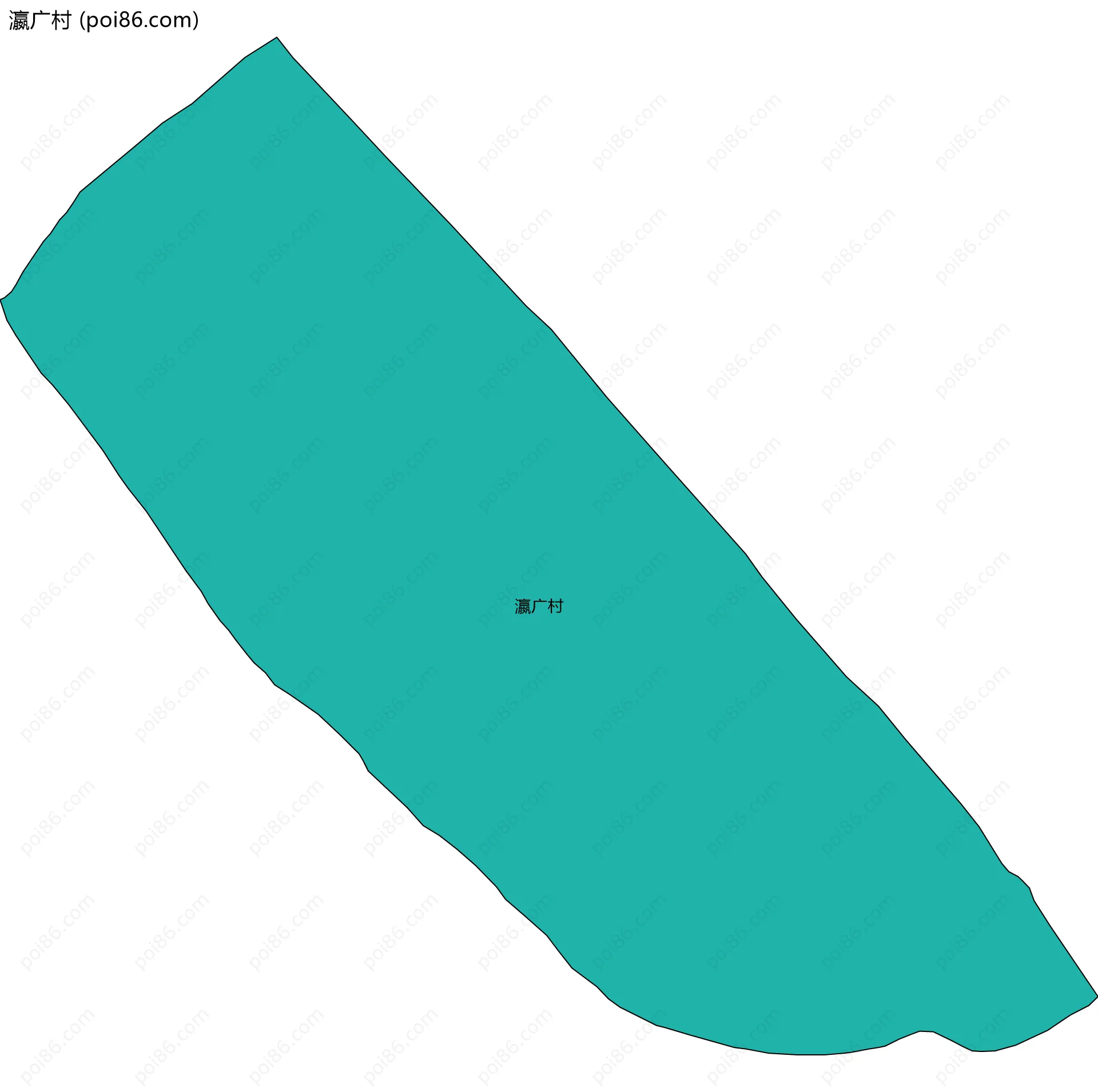 瀛广村边界地图