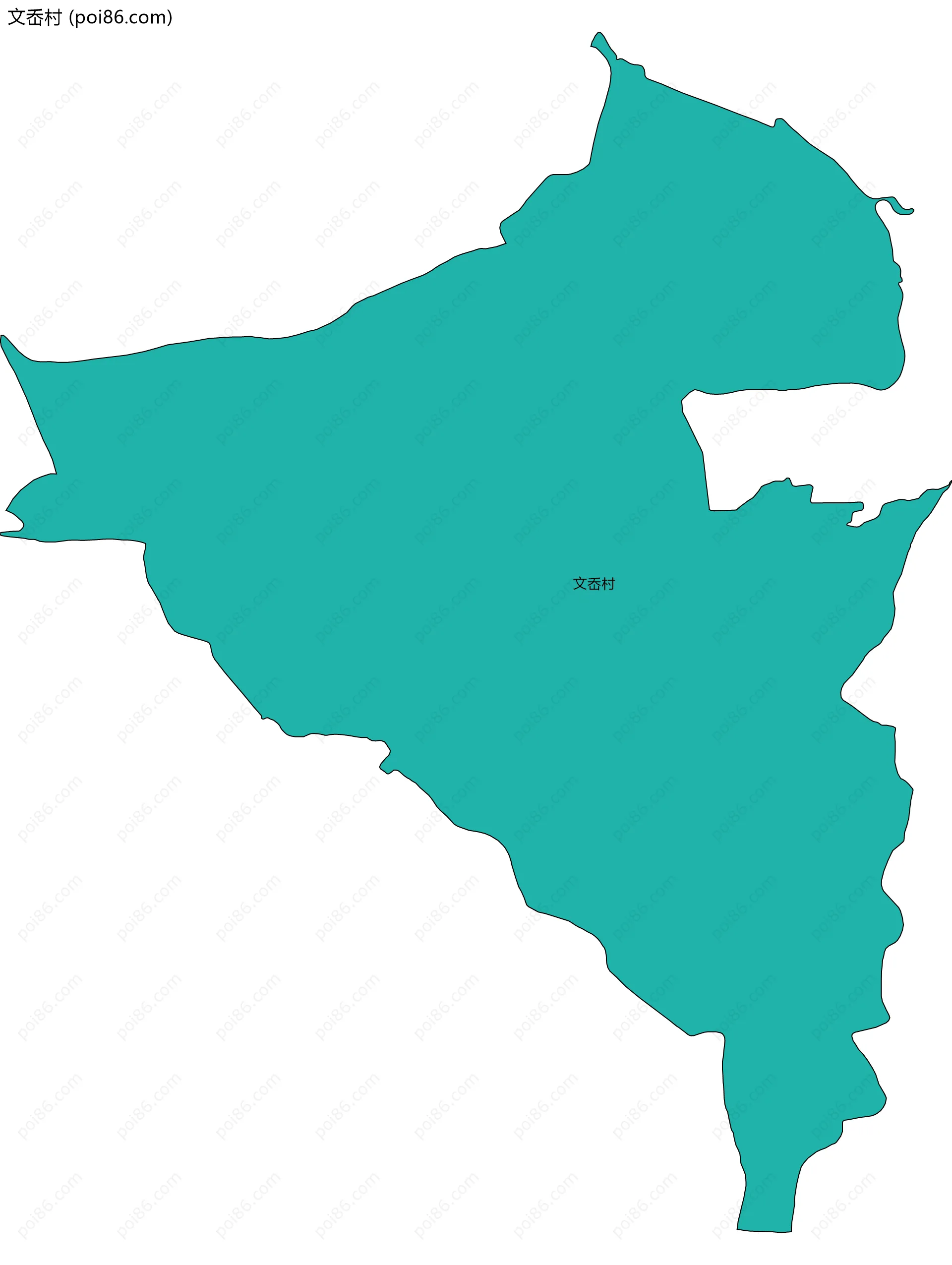 文岙村边界地图