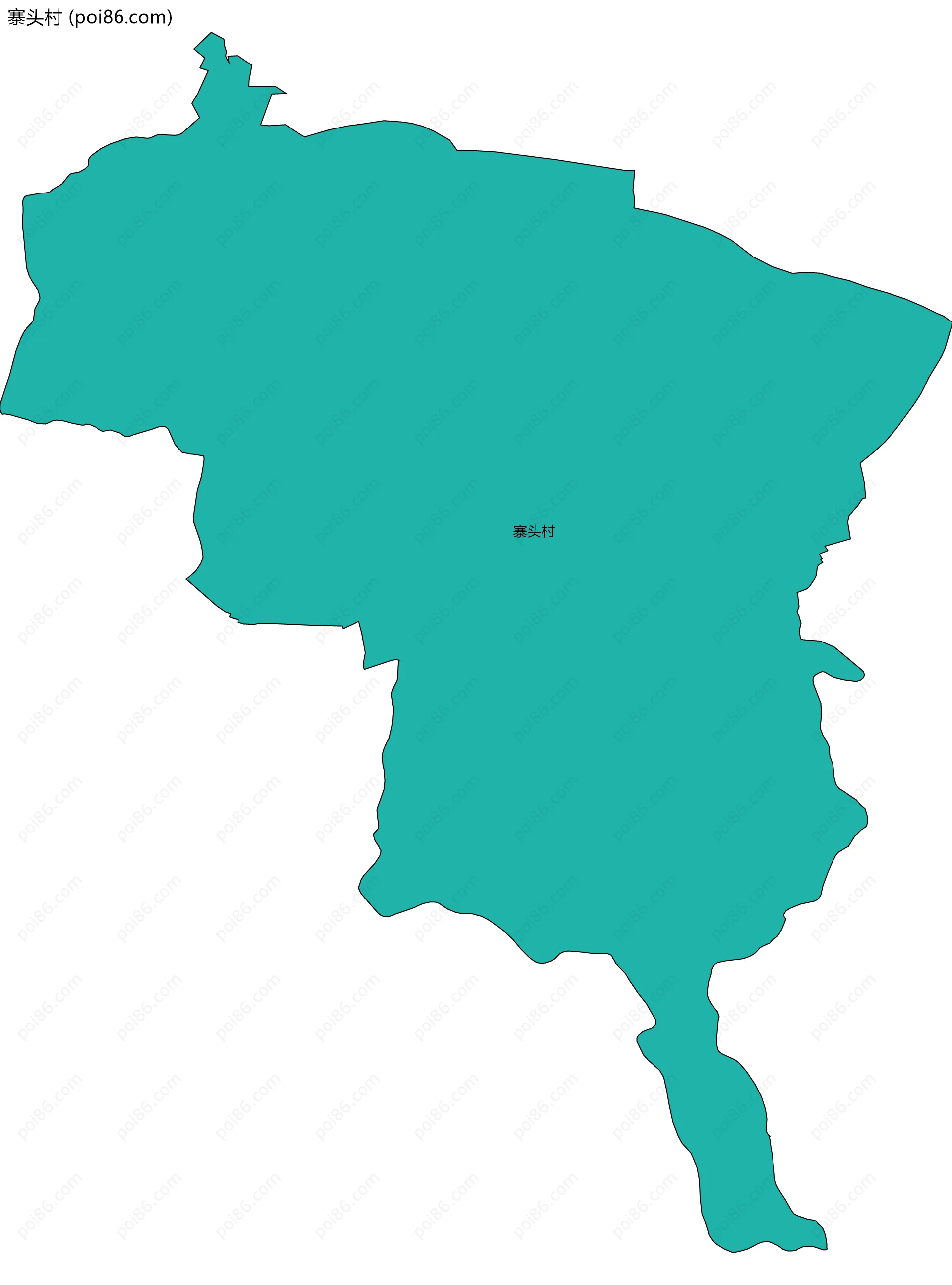 寨头村边界地图