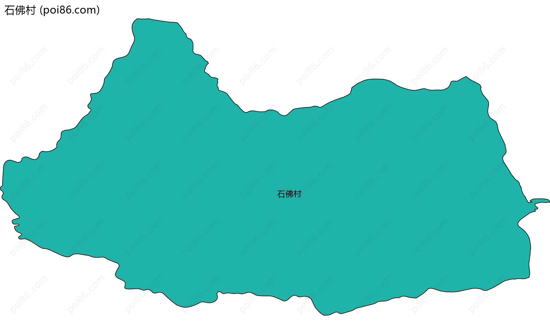 石佛村边界地图