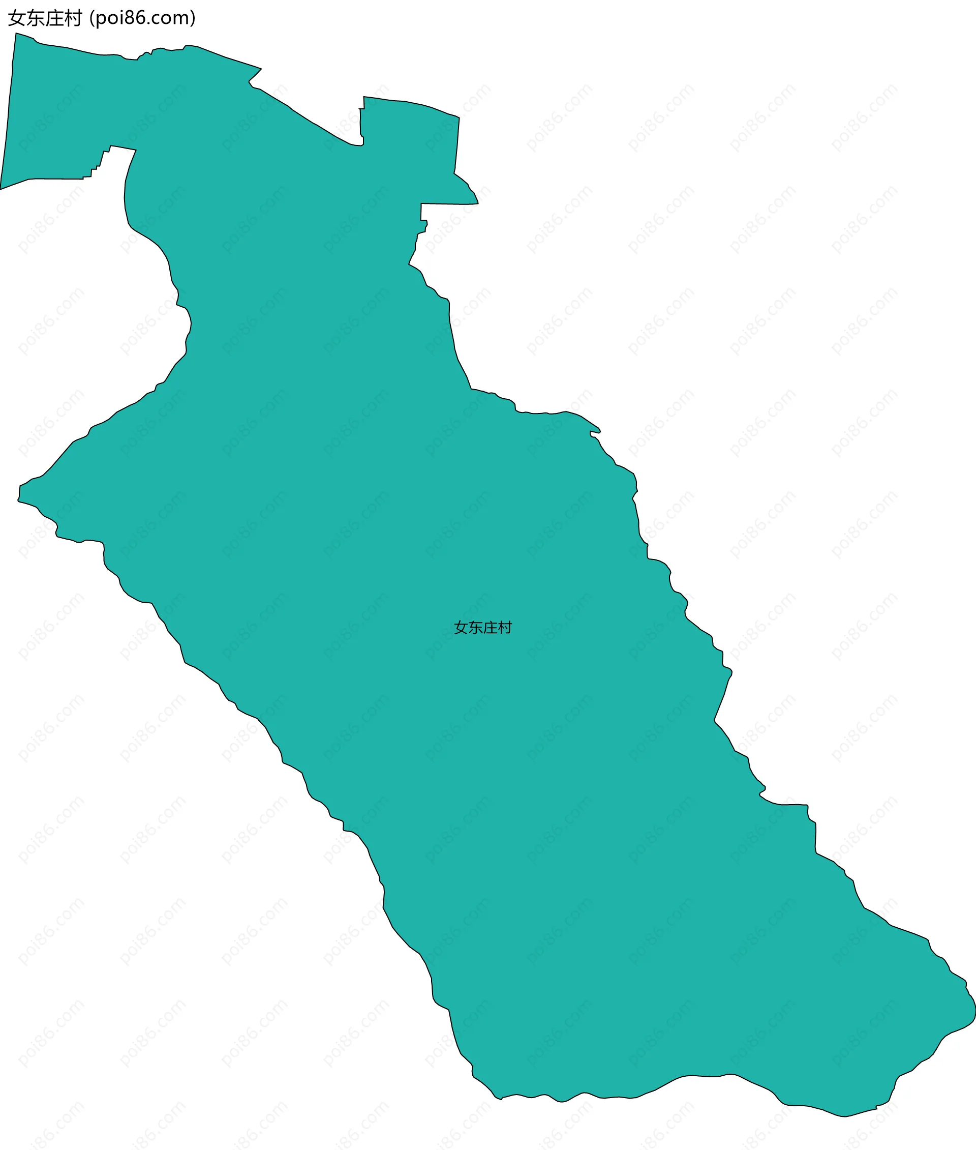 女东庄村边界地图