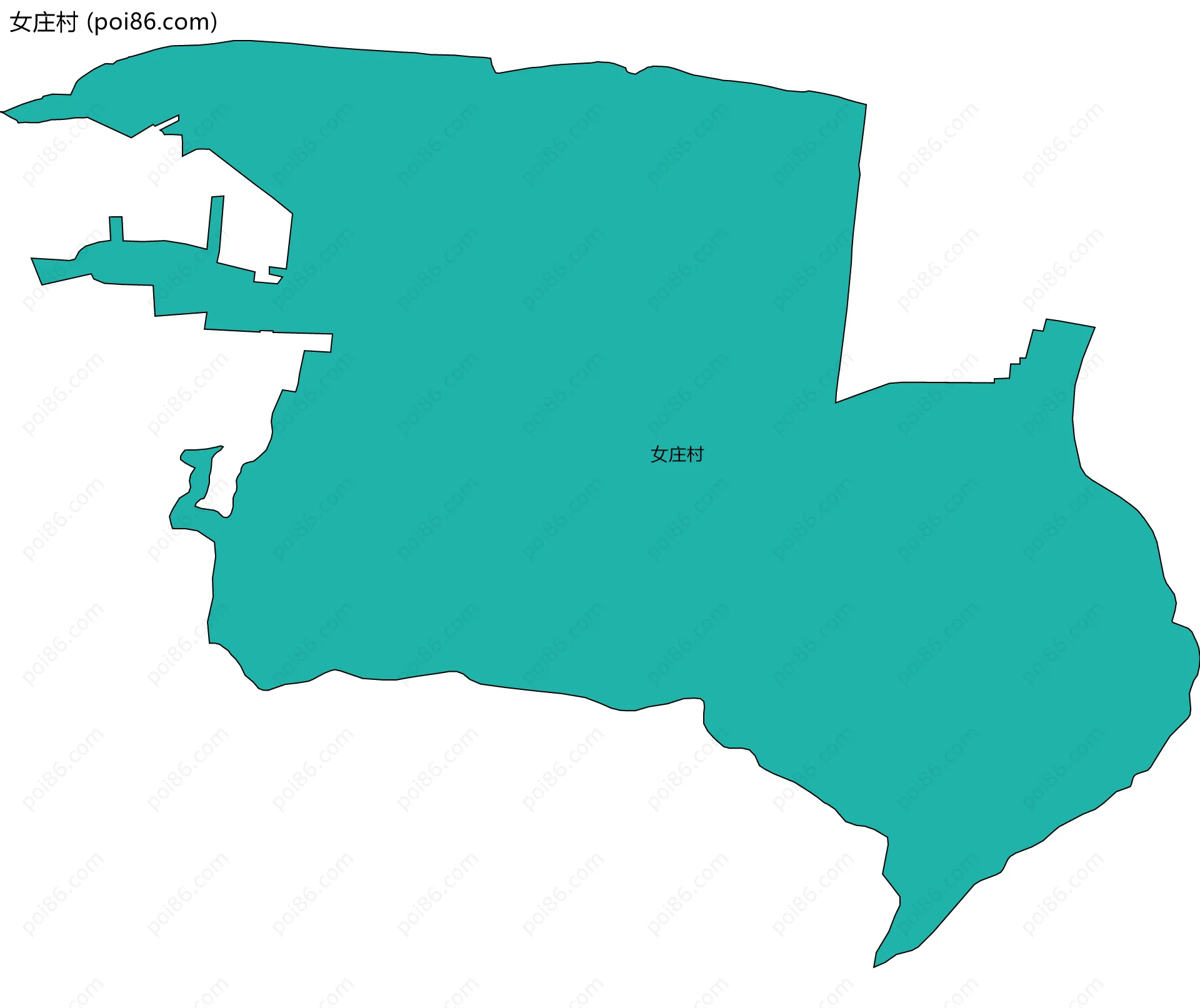 女庄村边界地图