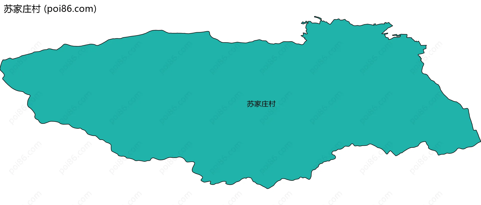 苏家庄村边界地图