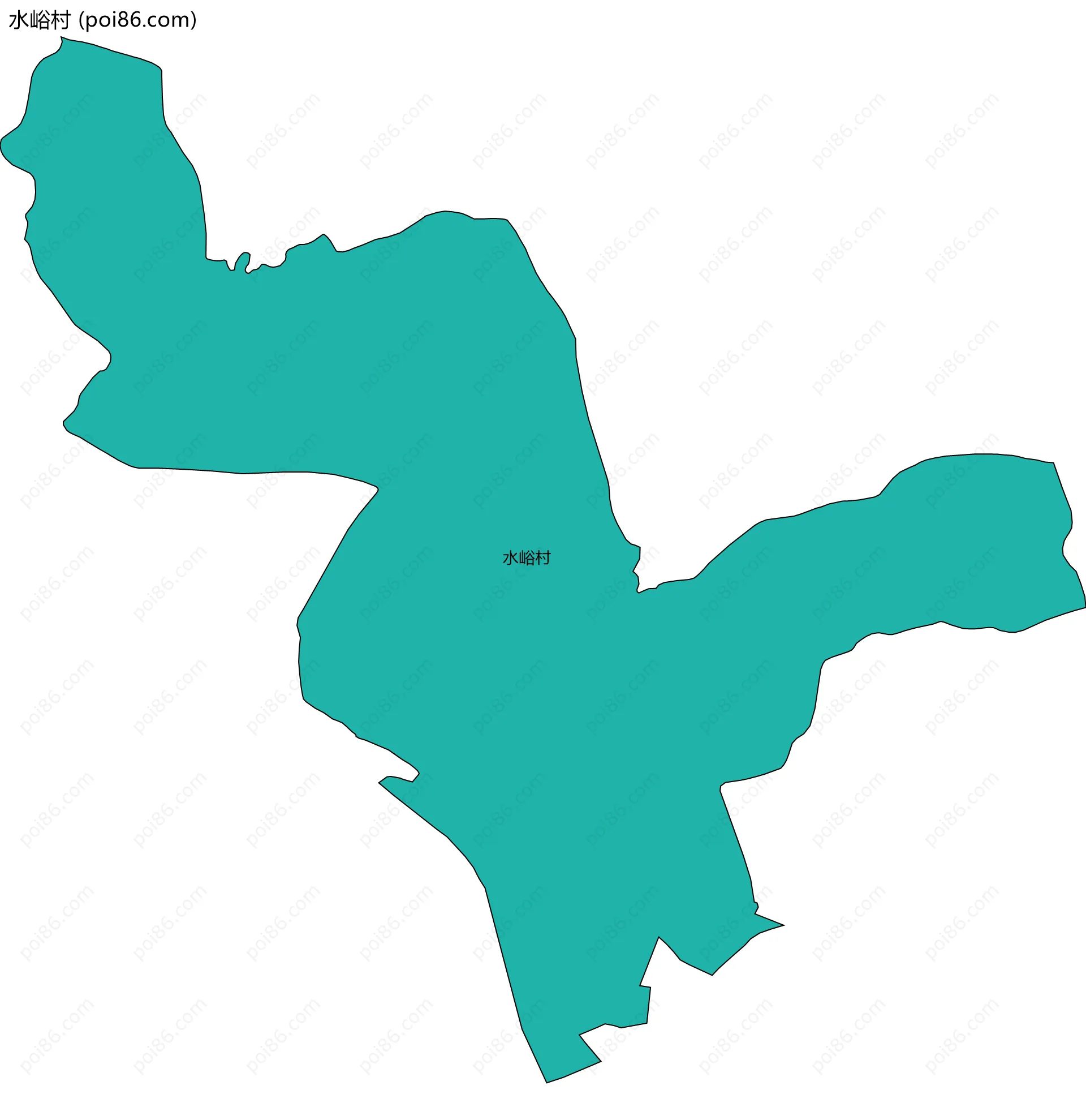 水峪村边界地图