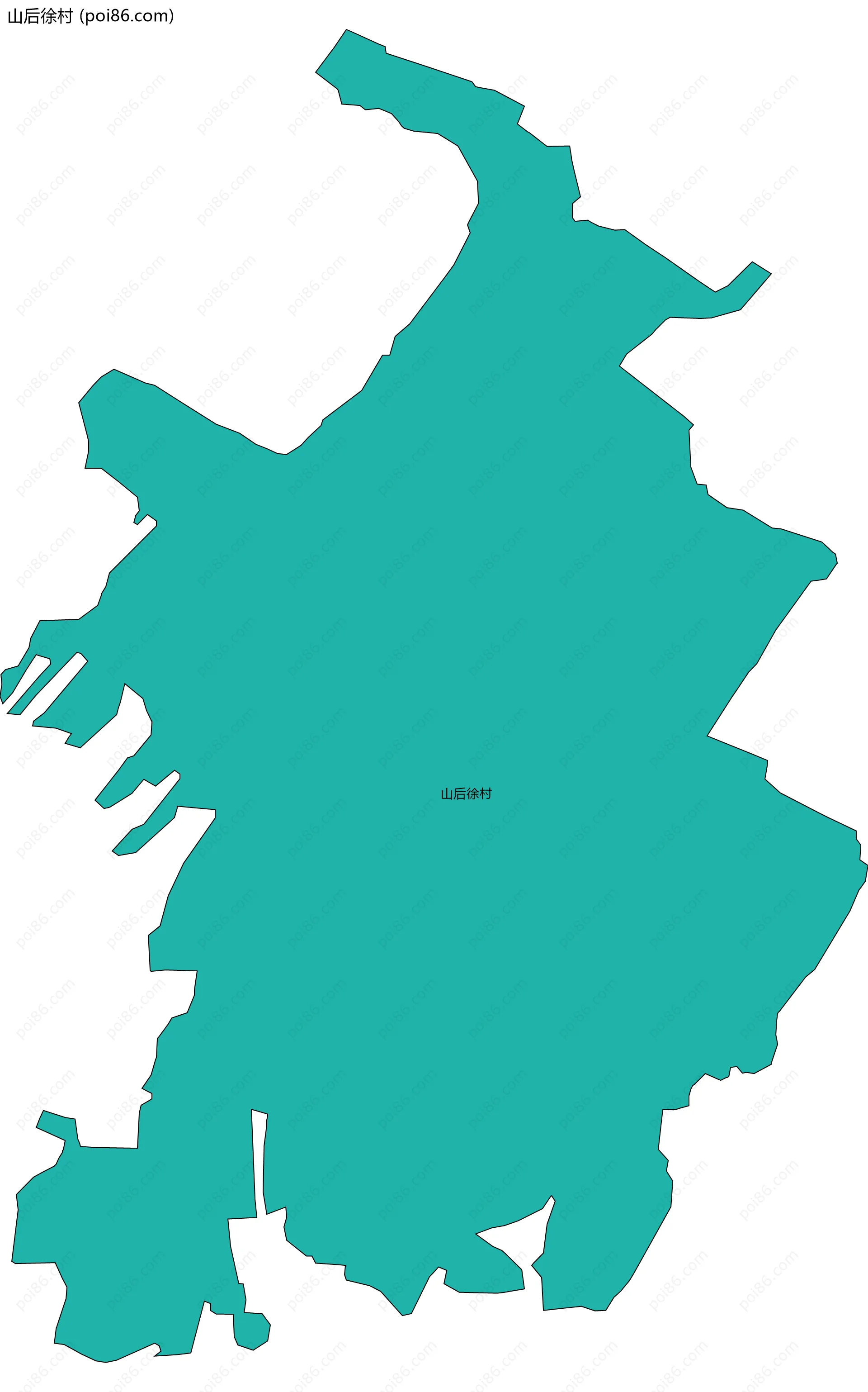 山后徐村边界地图