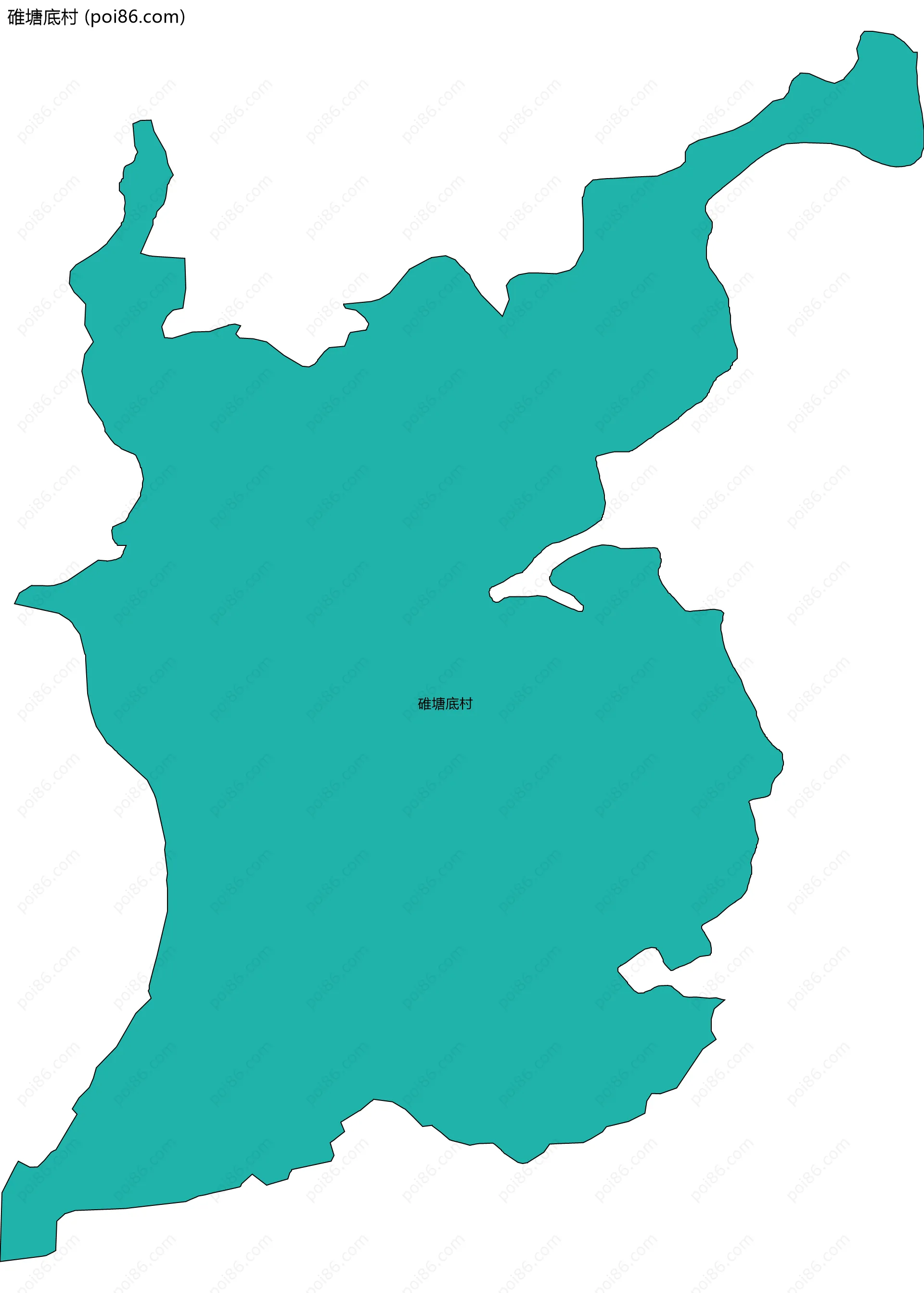 碓塘底村边界地图