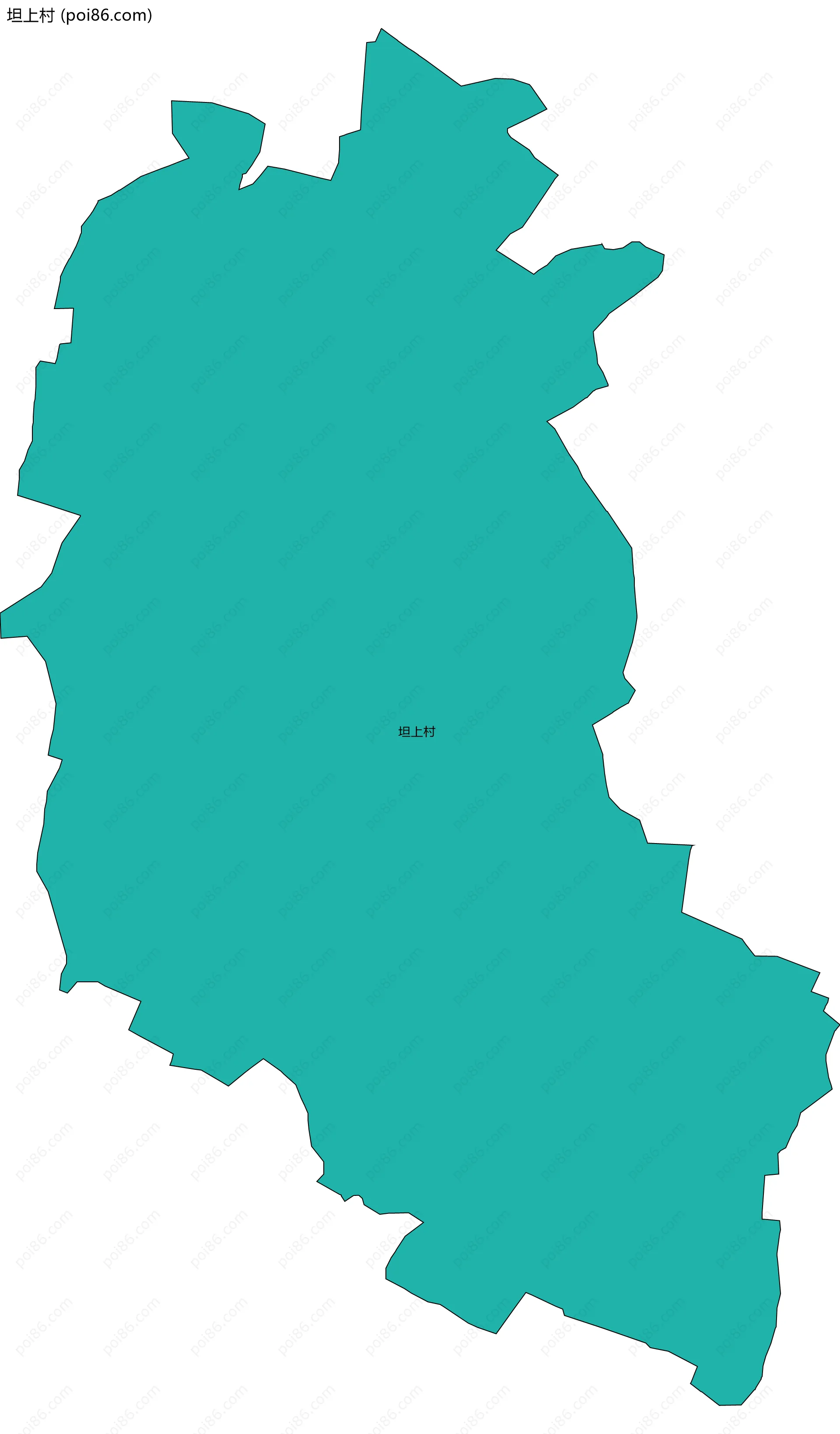 坦上村边界地图