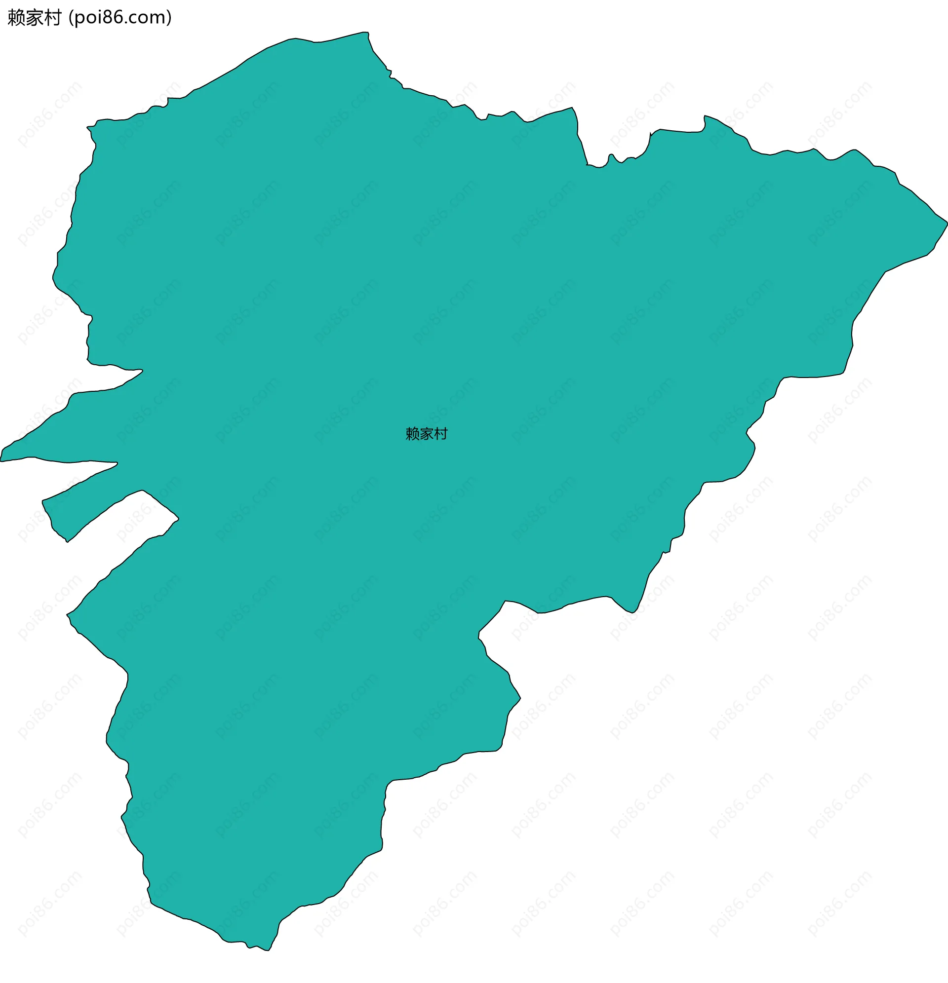 赖家村边界地图