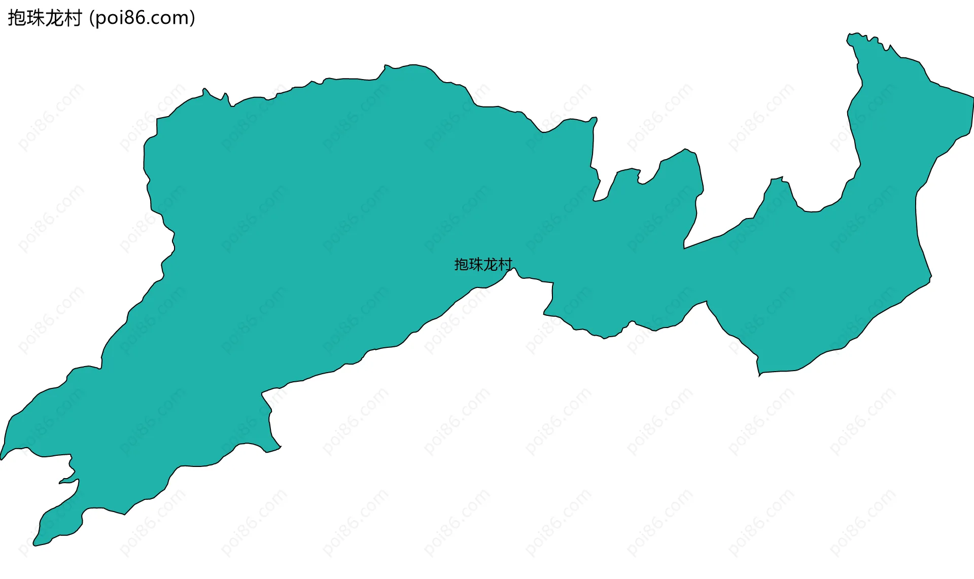 抱珠龙村边界地图