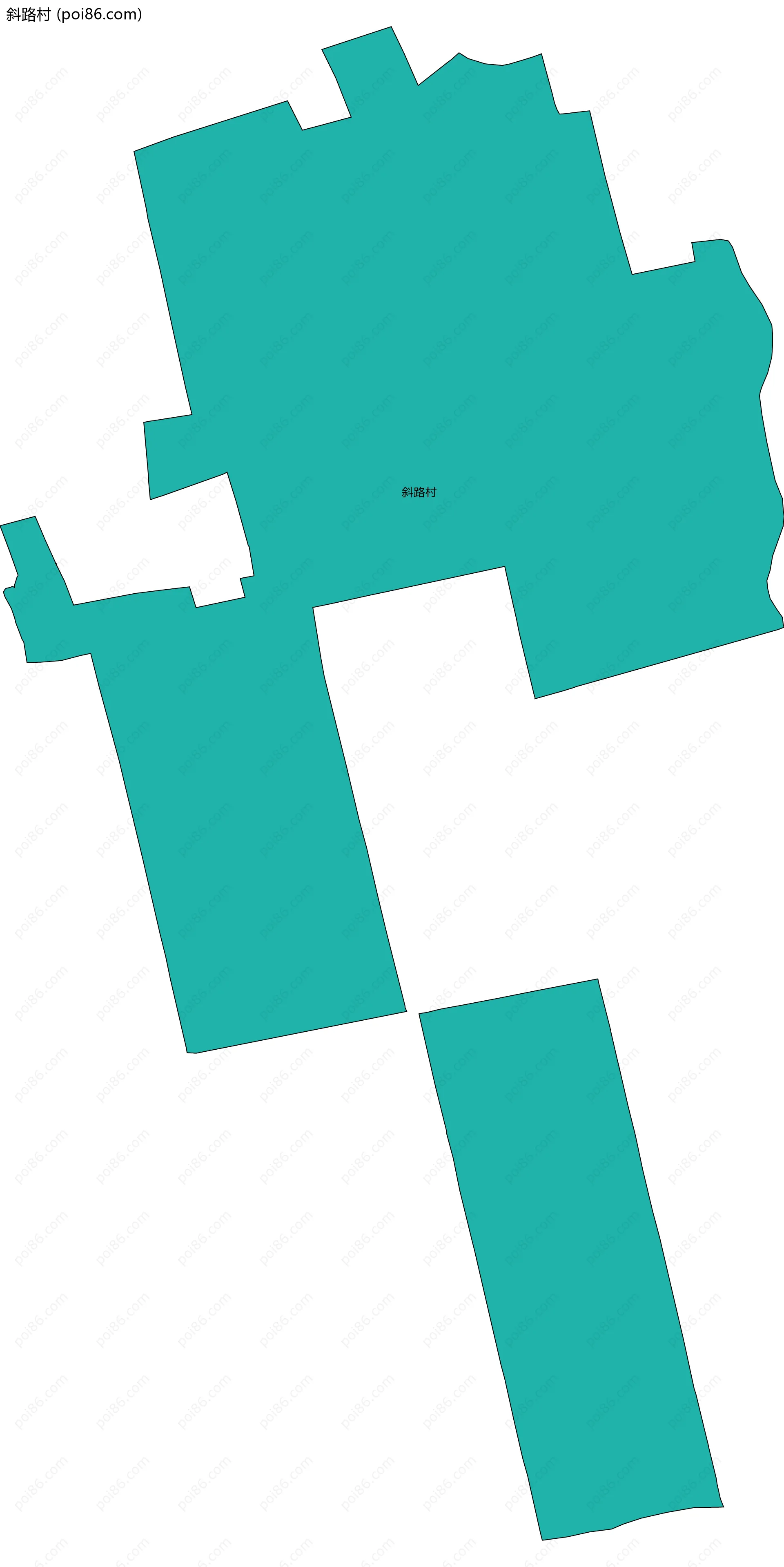 斜路村边界地图