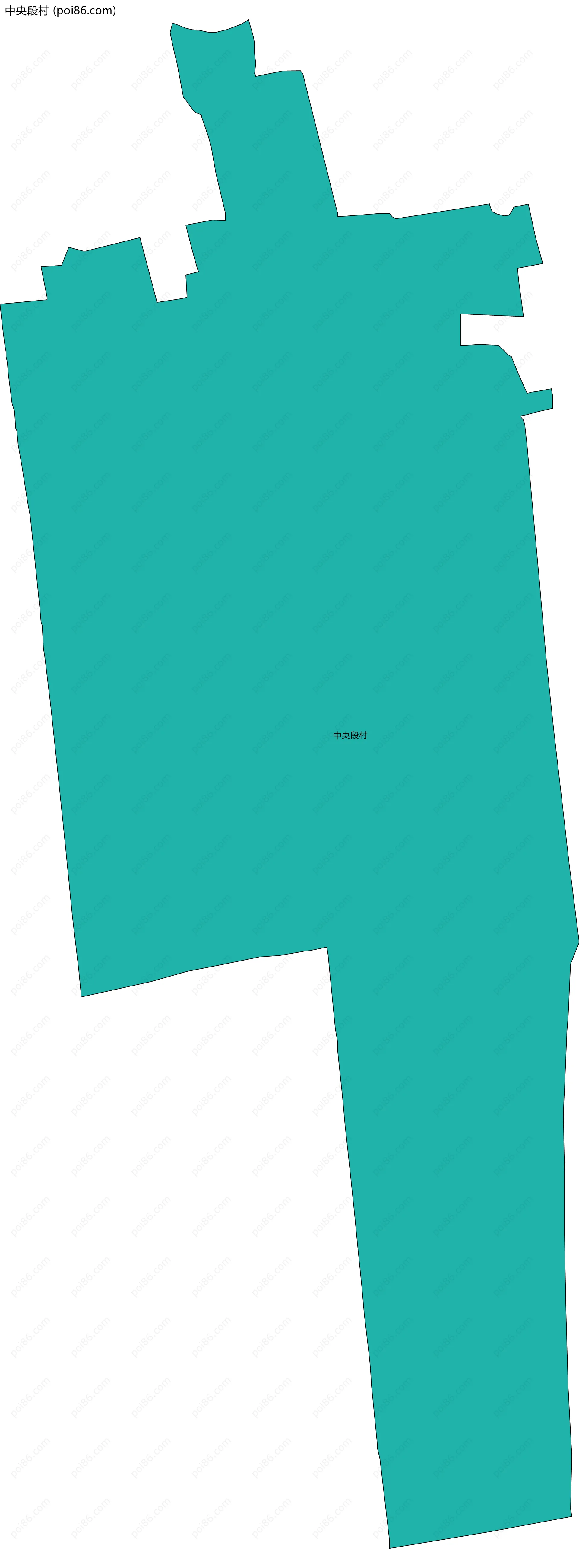 中央段村边界地图