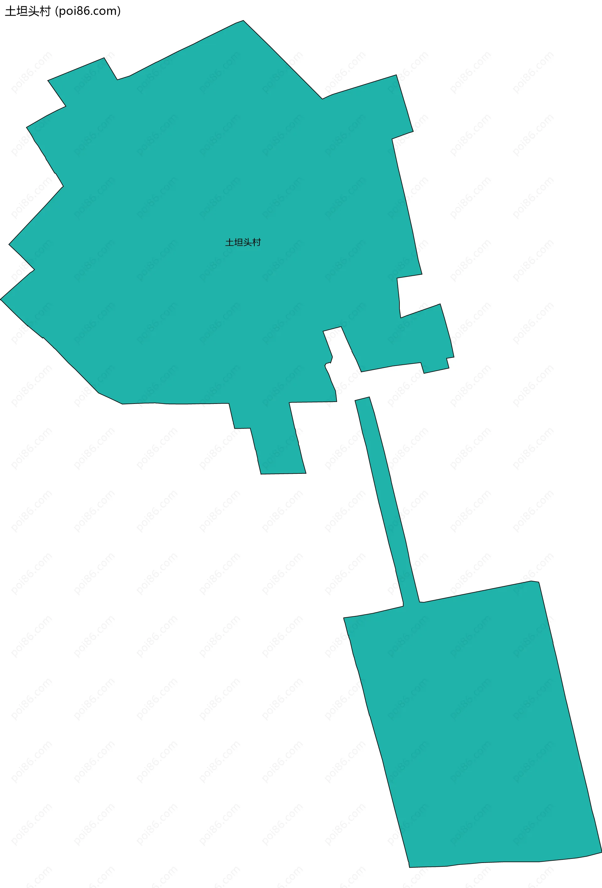 土坦头村边界地图