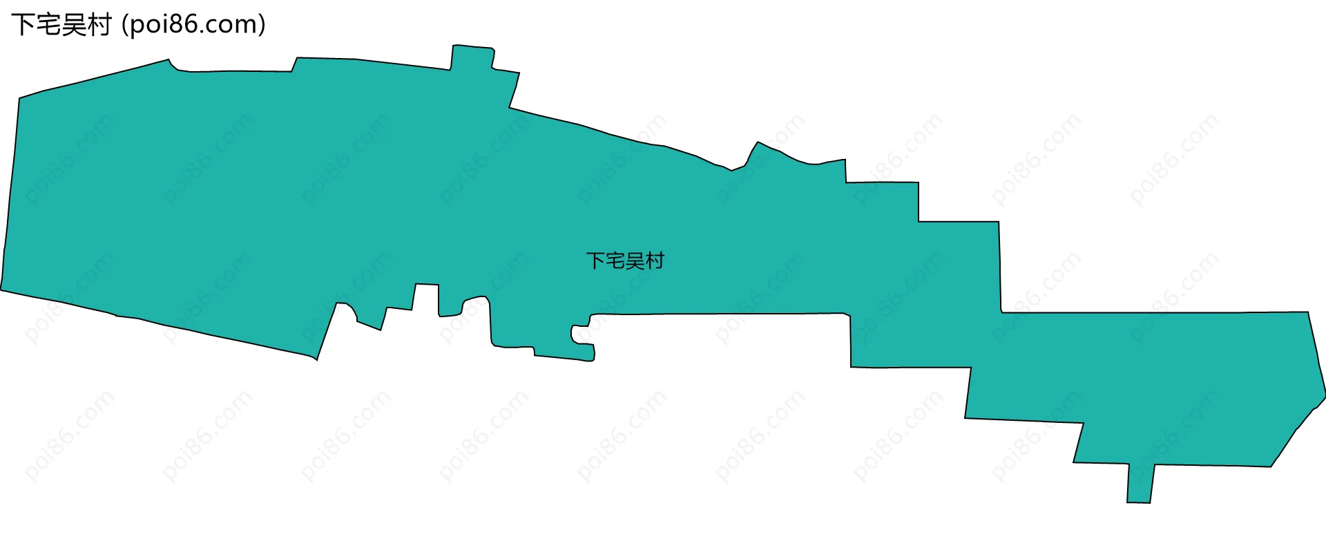 下宅吴村边界地图