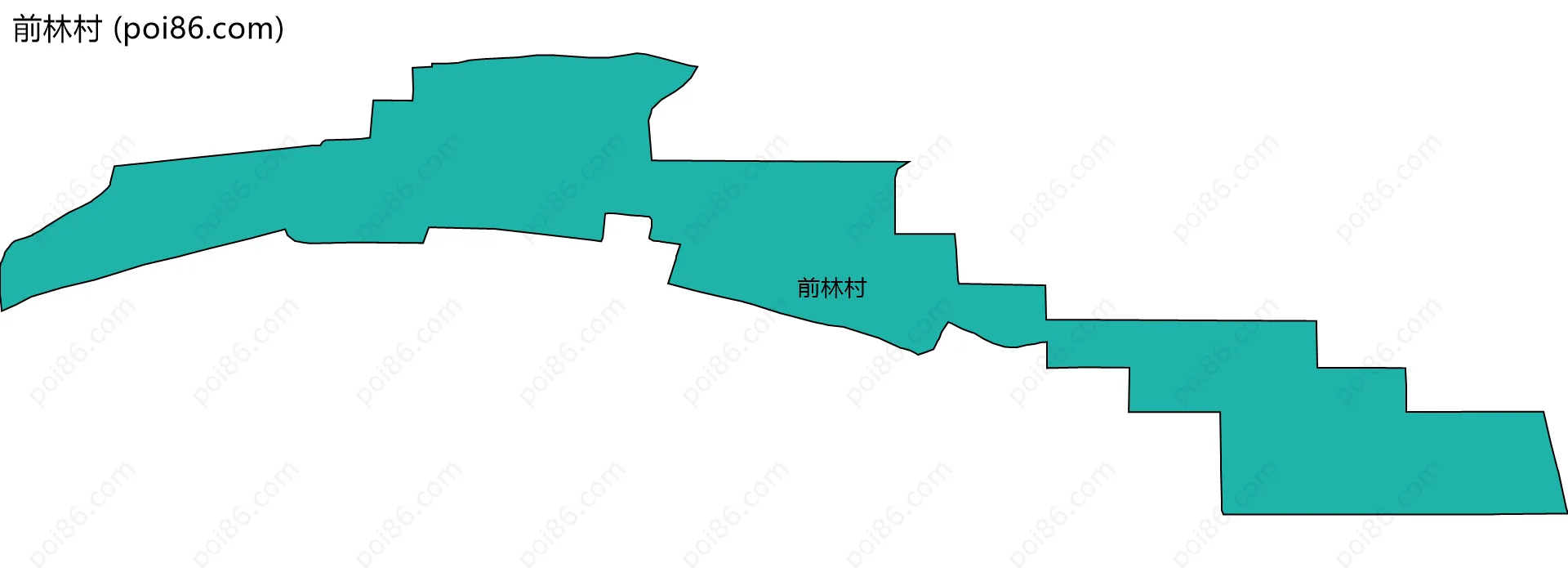 前林村边界地图