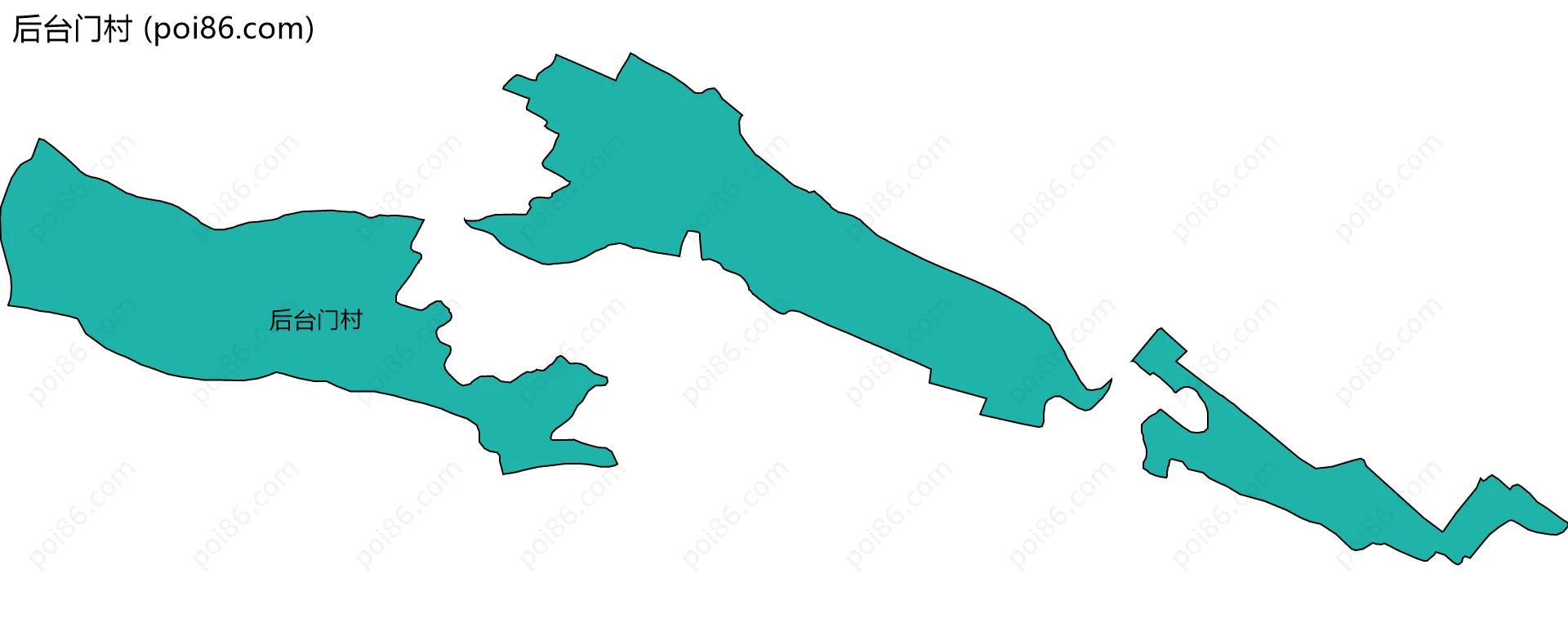 后台门村边界地图