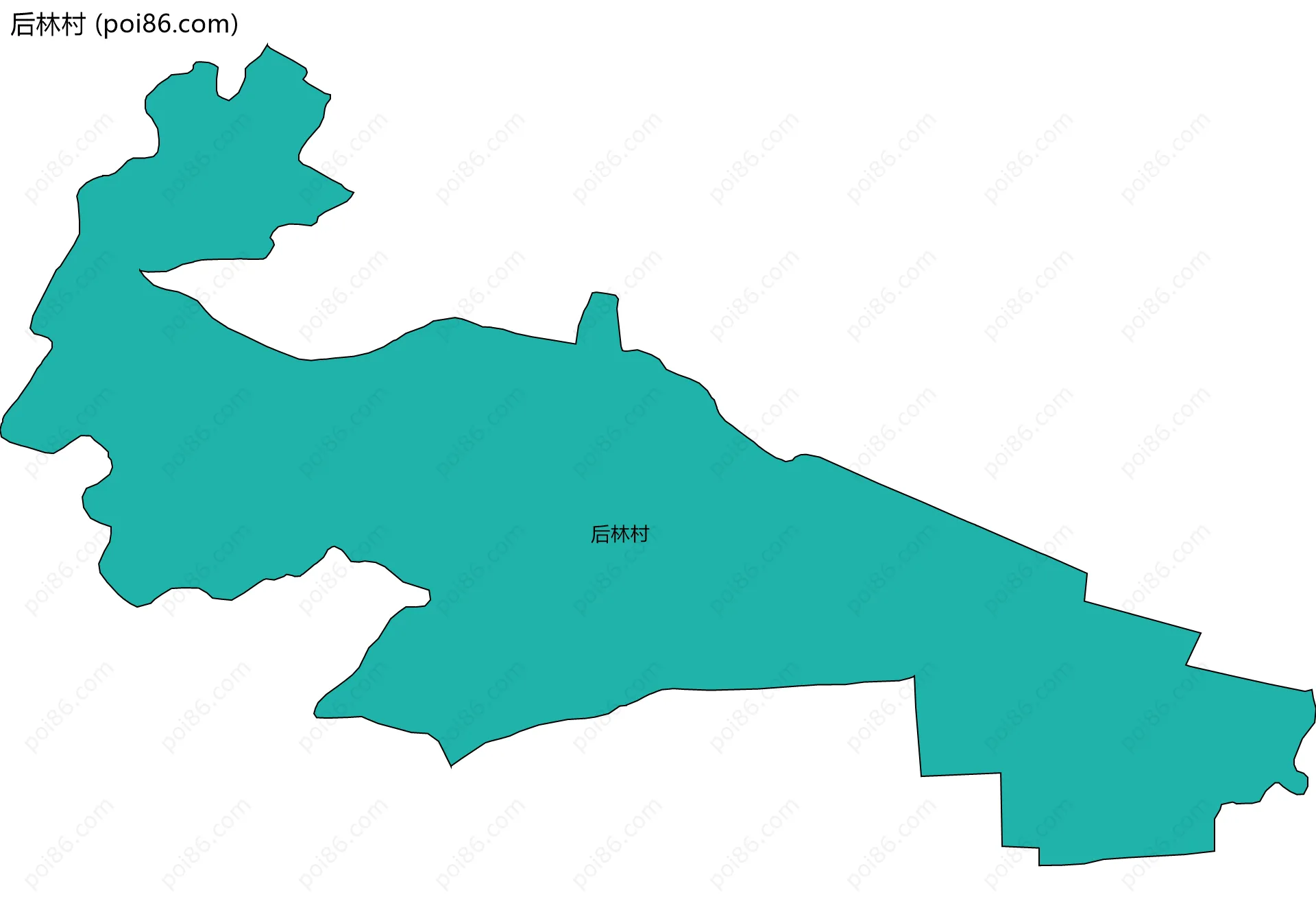 后林村边界地图