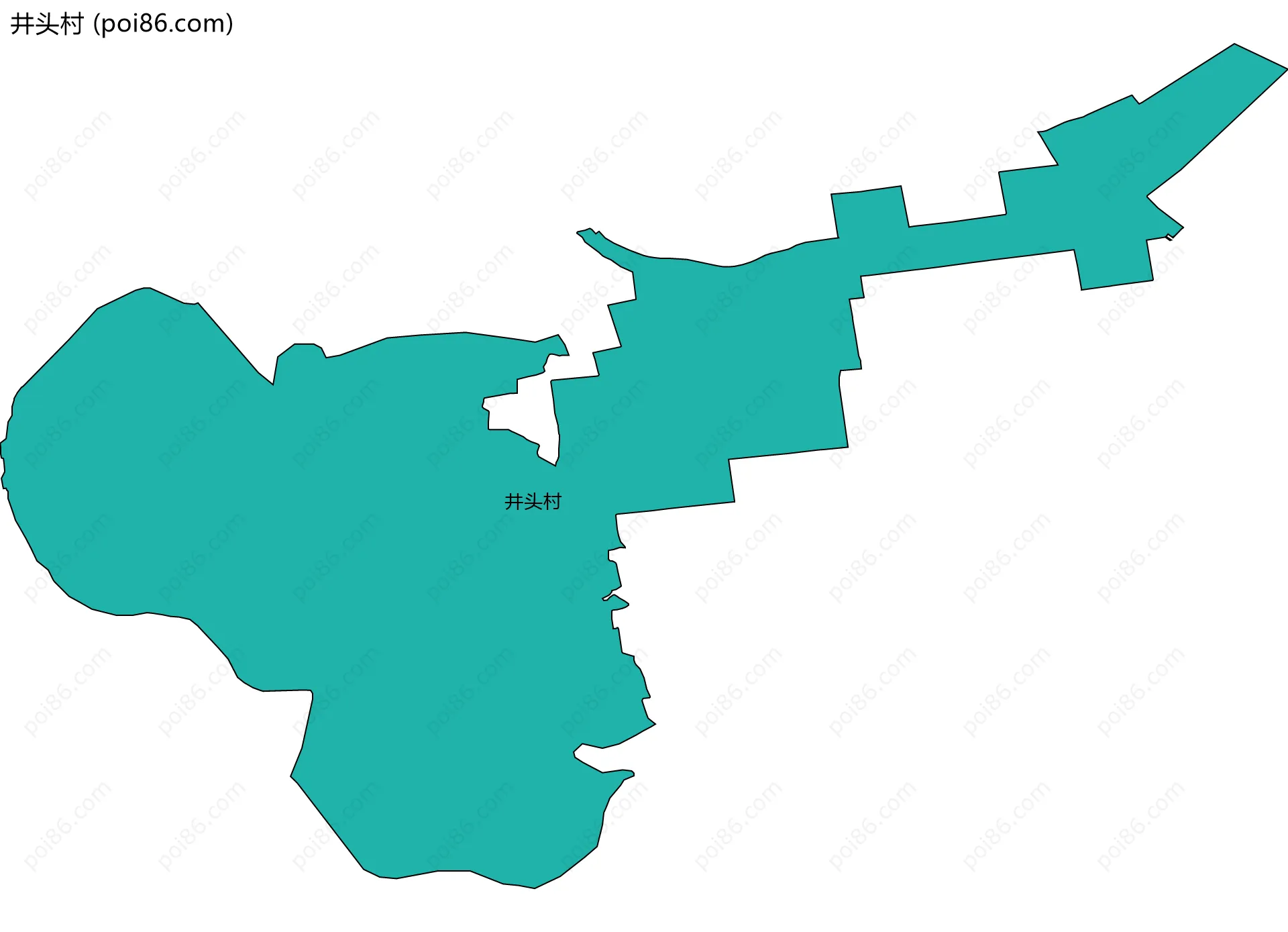 井头村边界地图