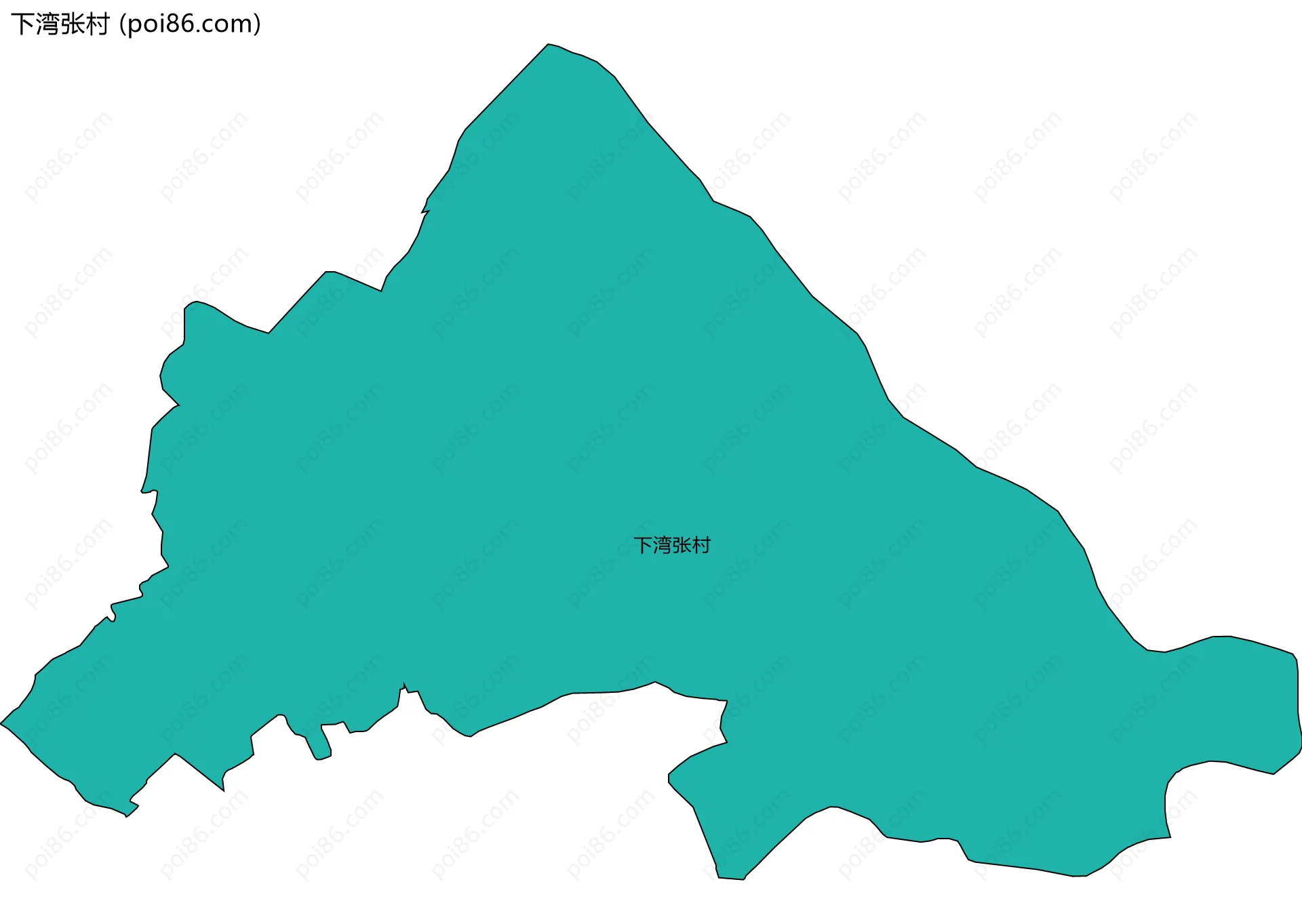 下湾张村边界地图