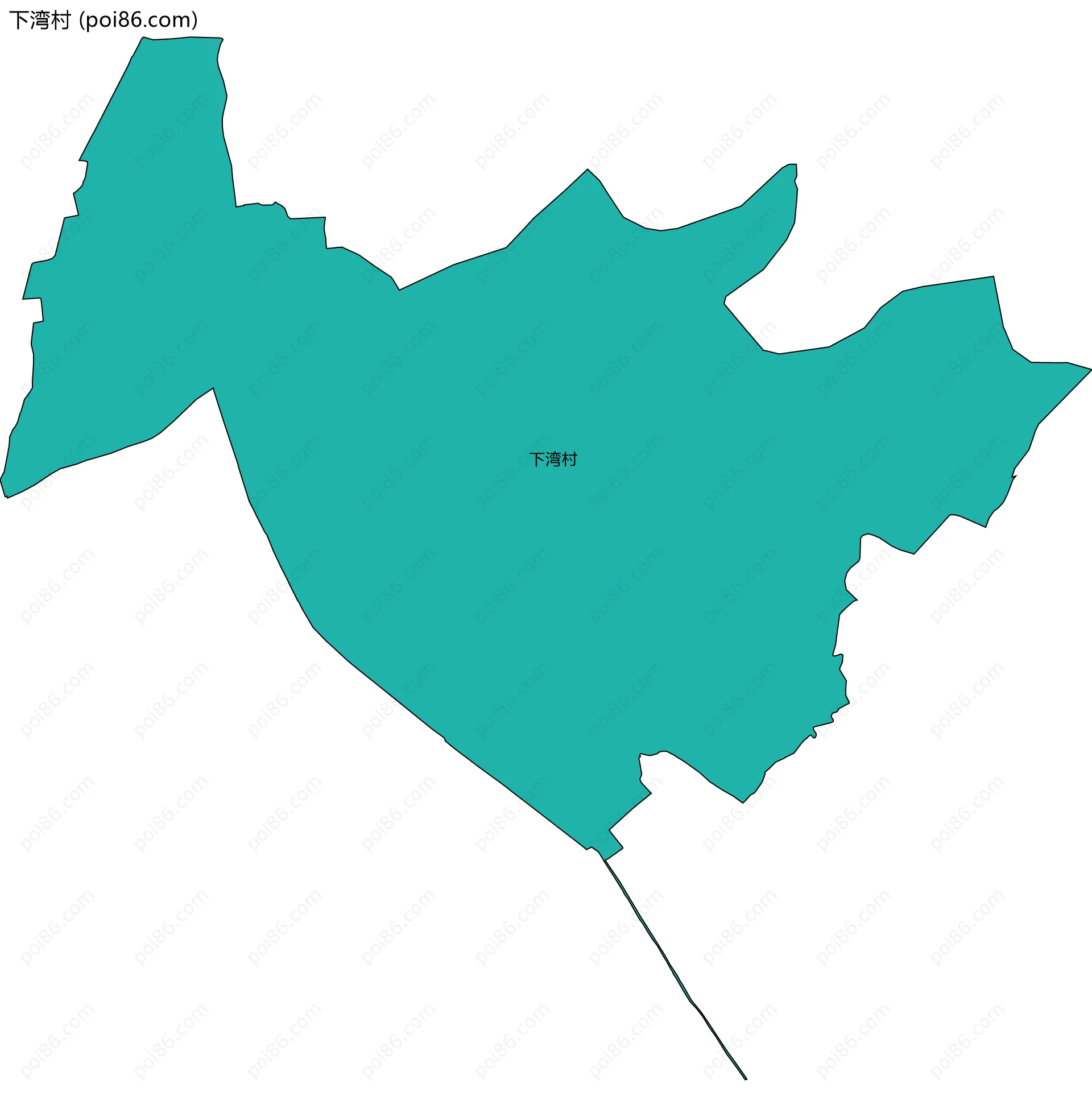 下湾村边界地图