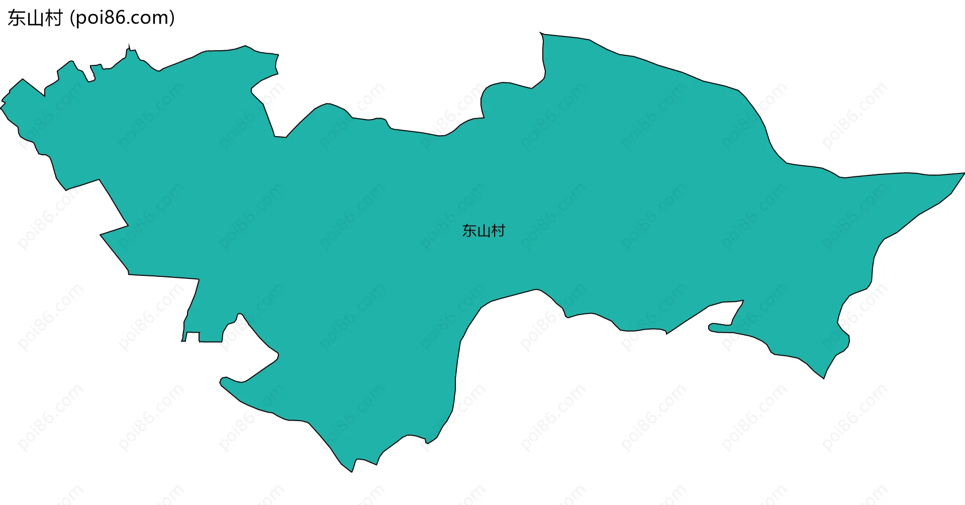 东山村边界地图