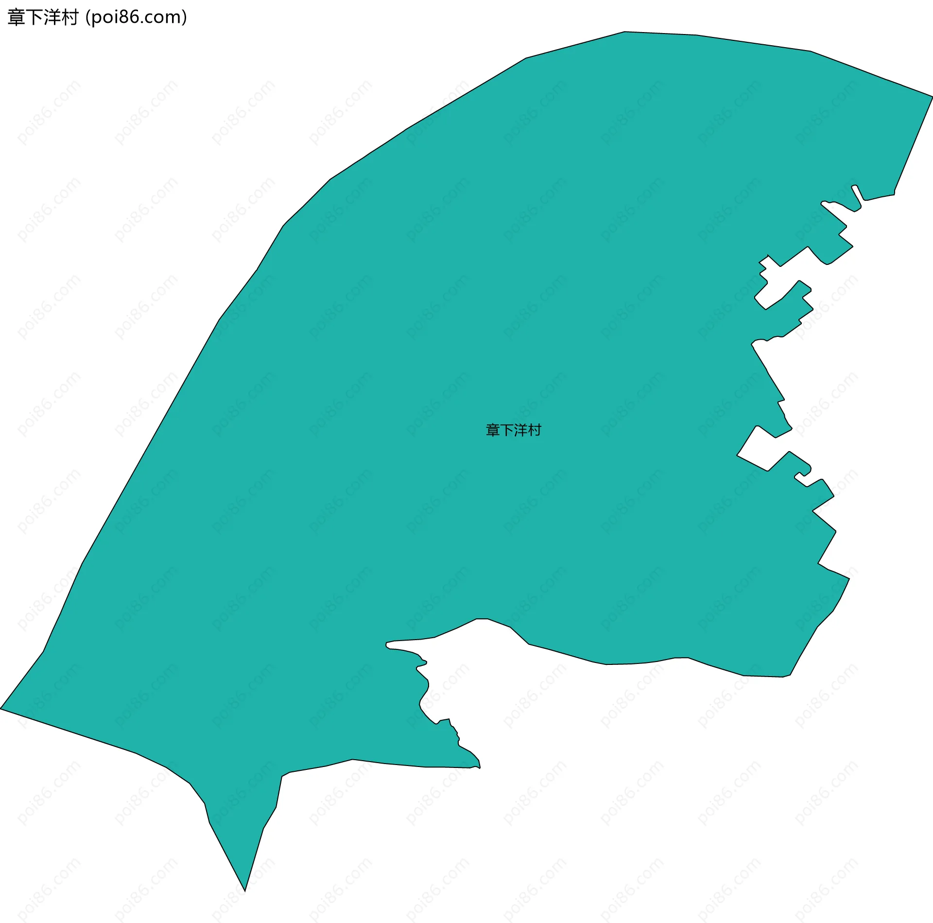 章下洋村边界地图