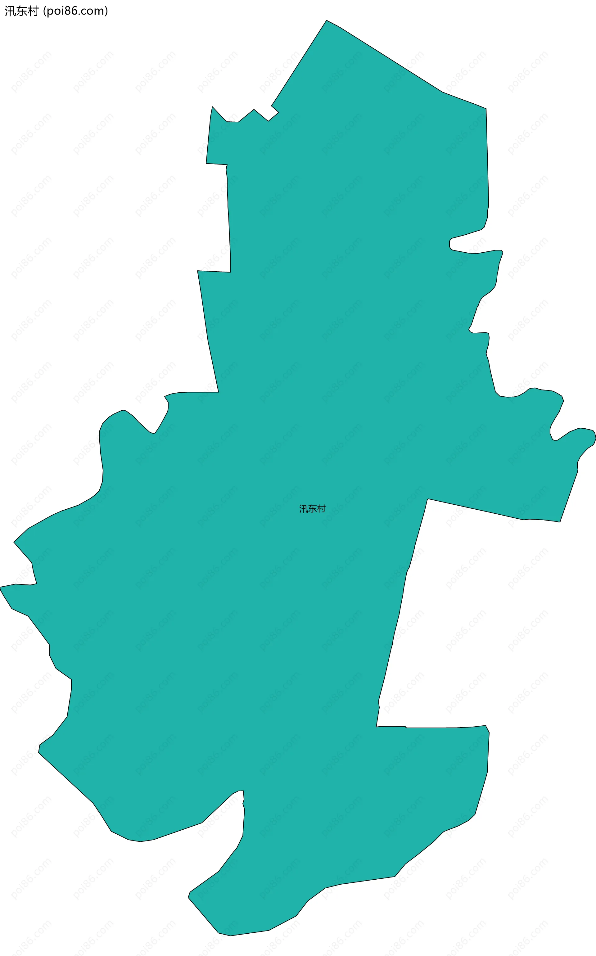 汛东村边界地图