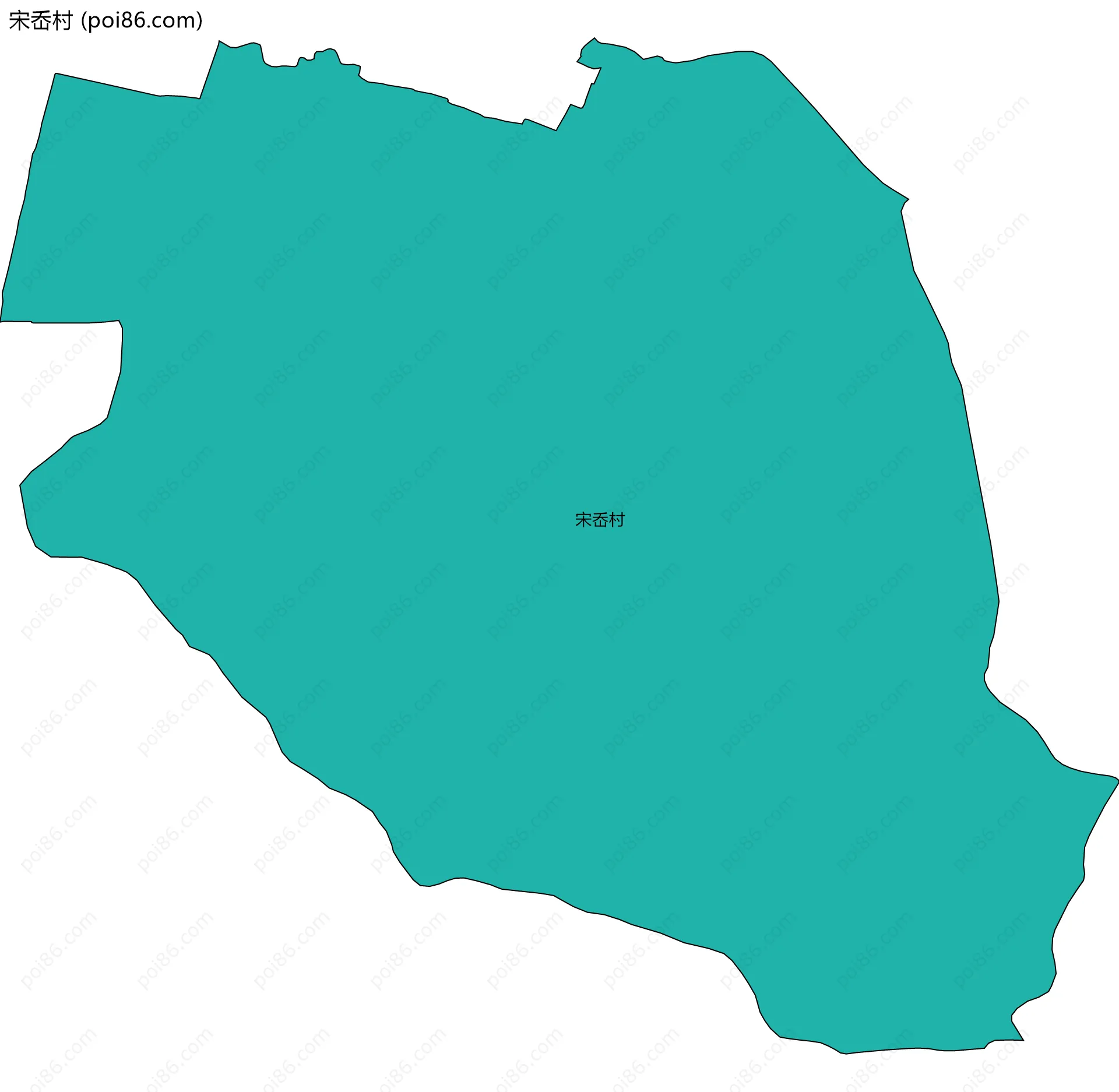 宋岙村边界地图
