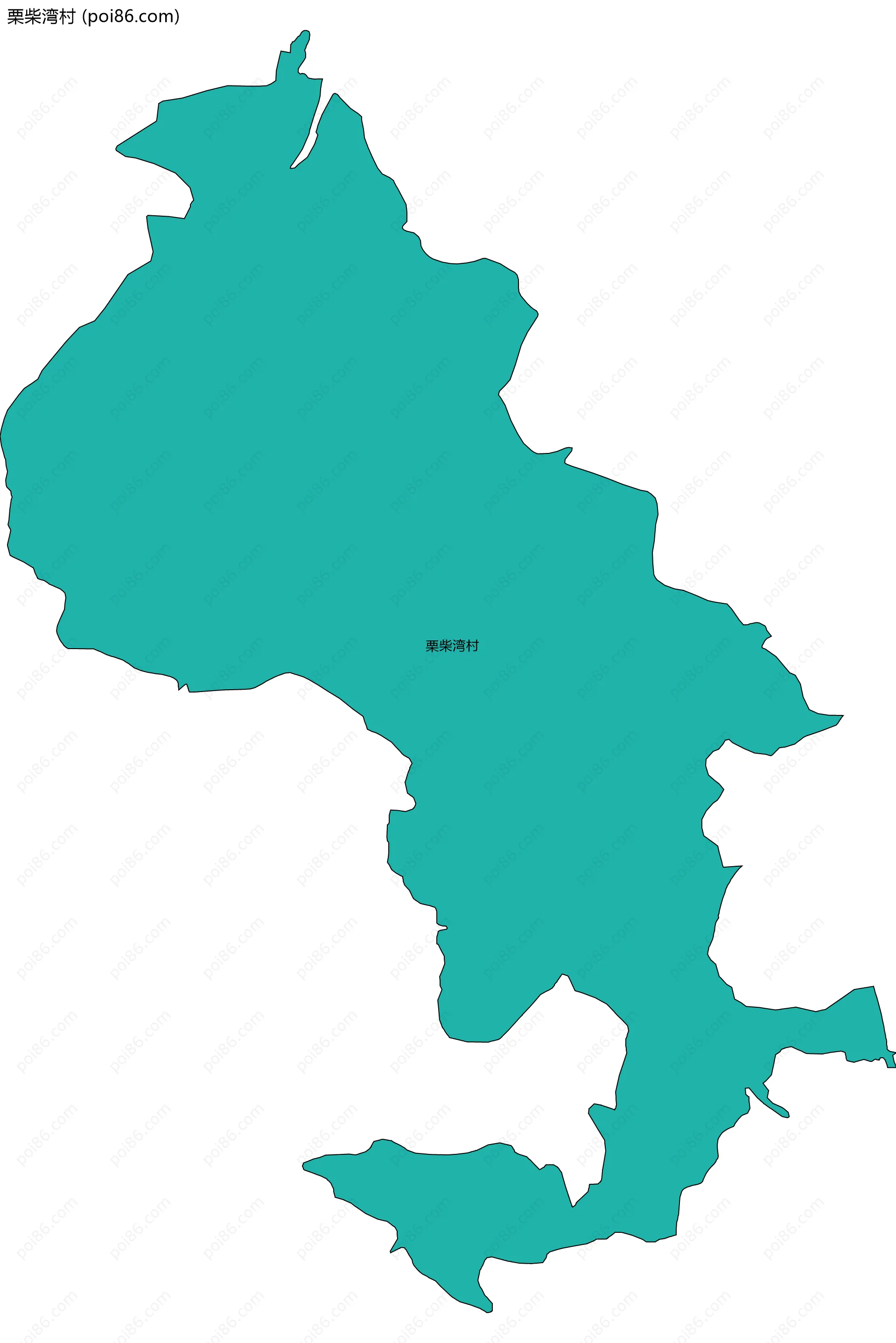 栗柴湾村边界地图