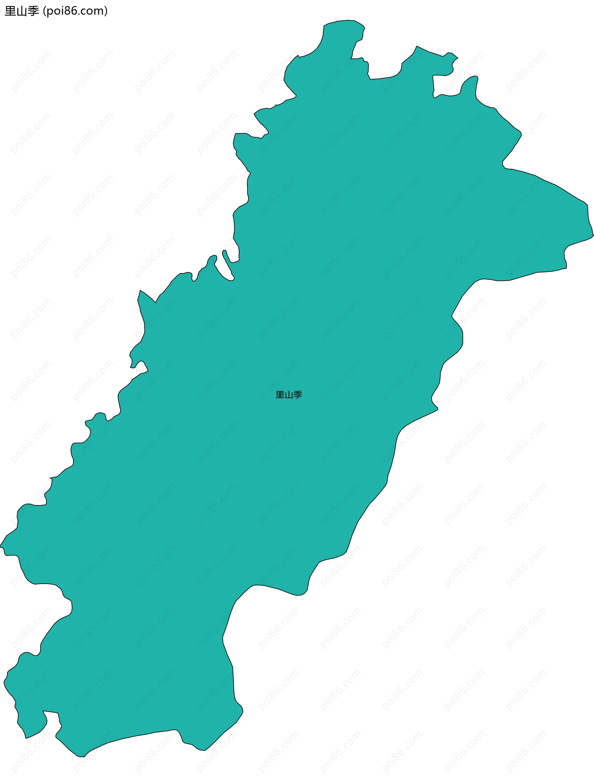 里山季边界地图