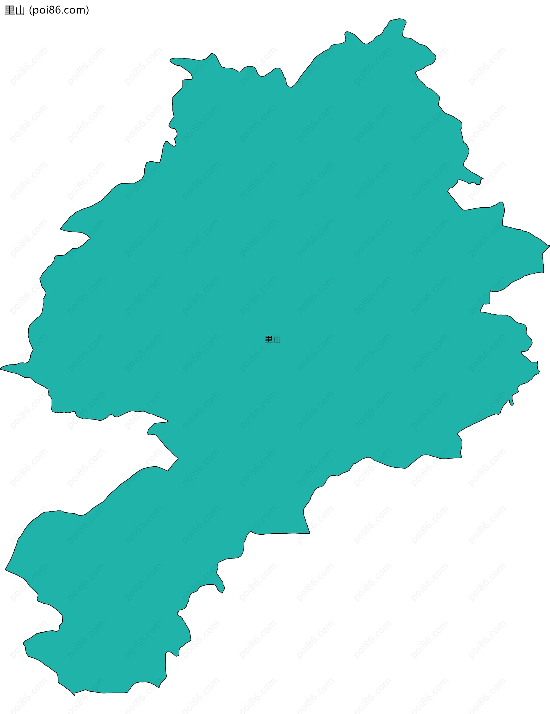 里山边界地图