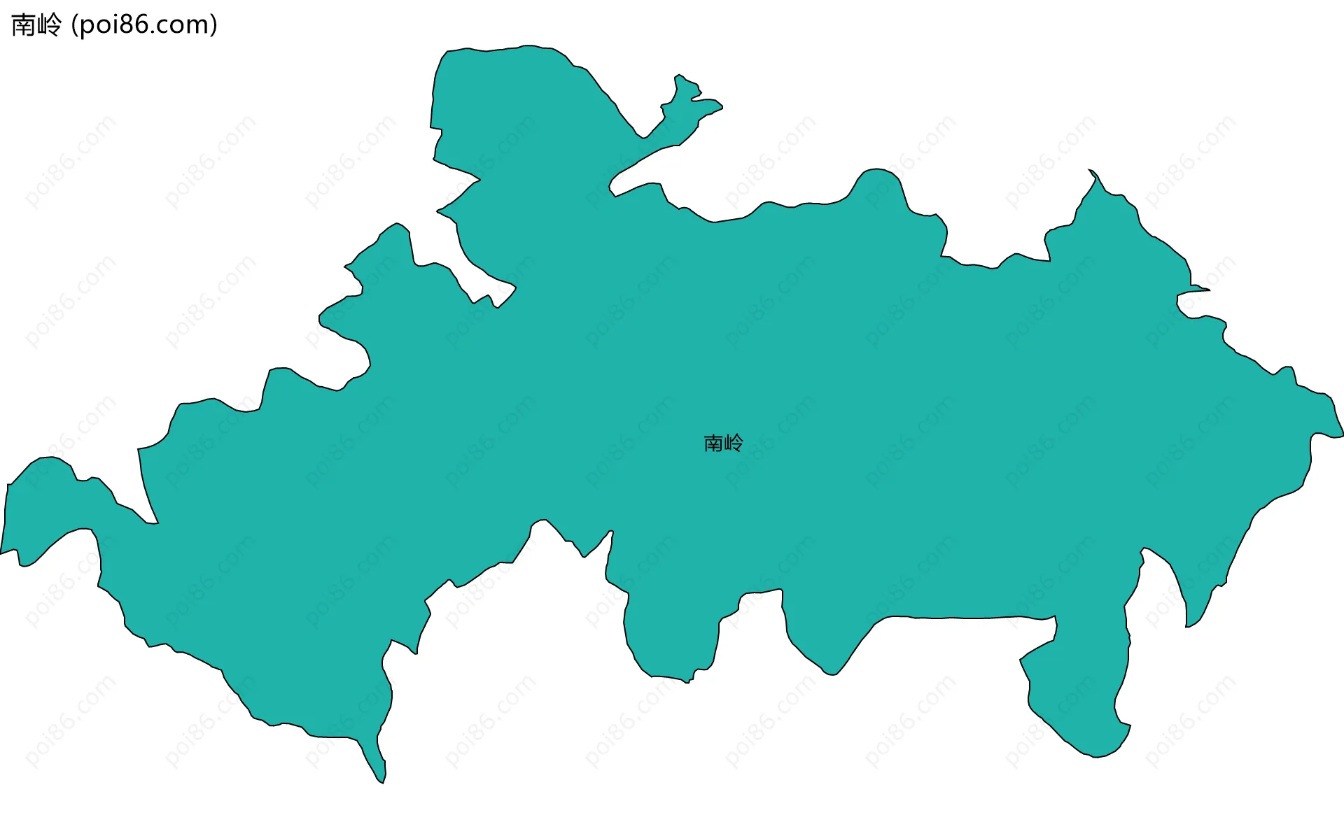 南岭边界地图