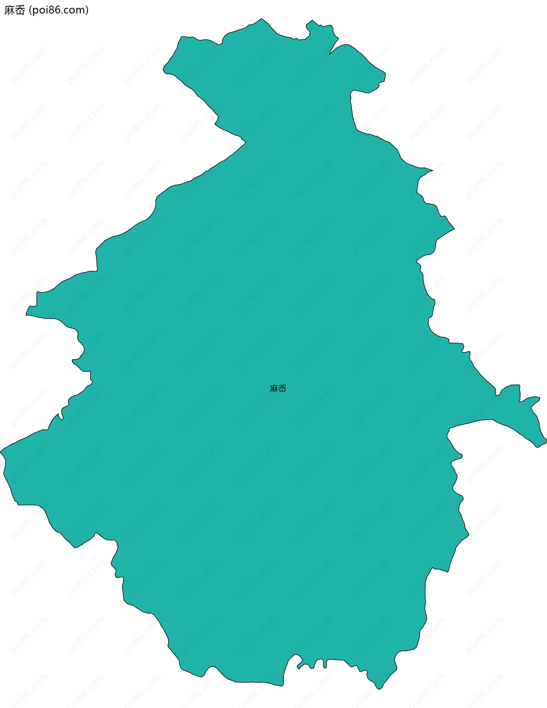 麻岙边界地图