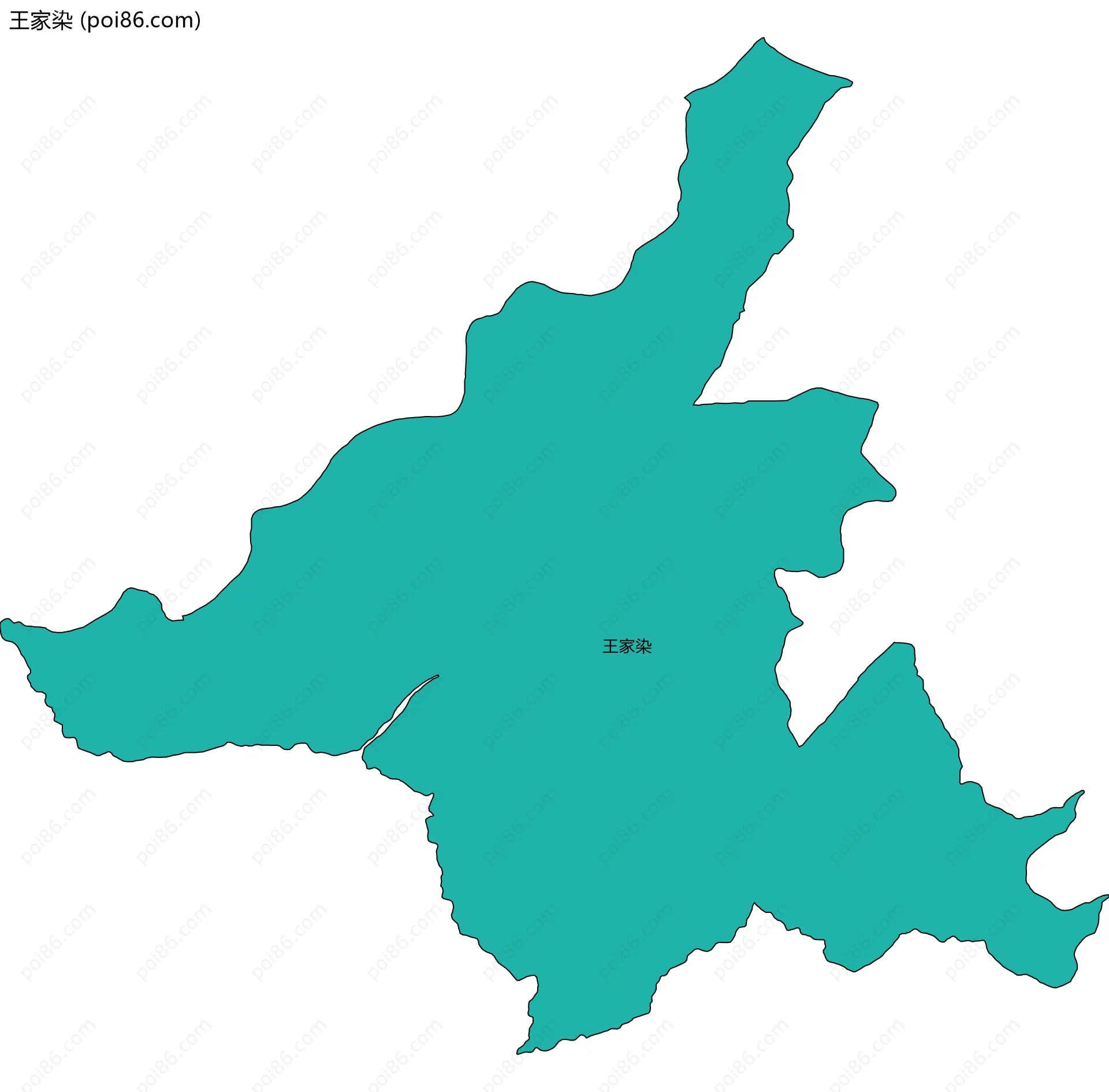 王家染边界地图