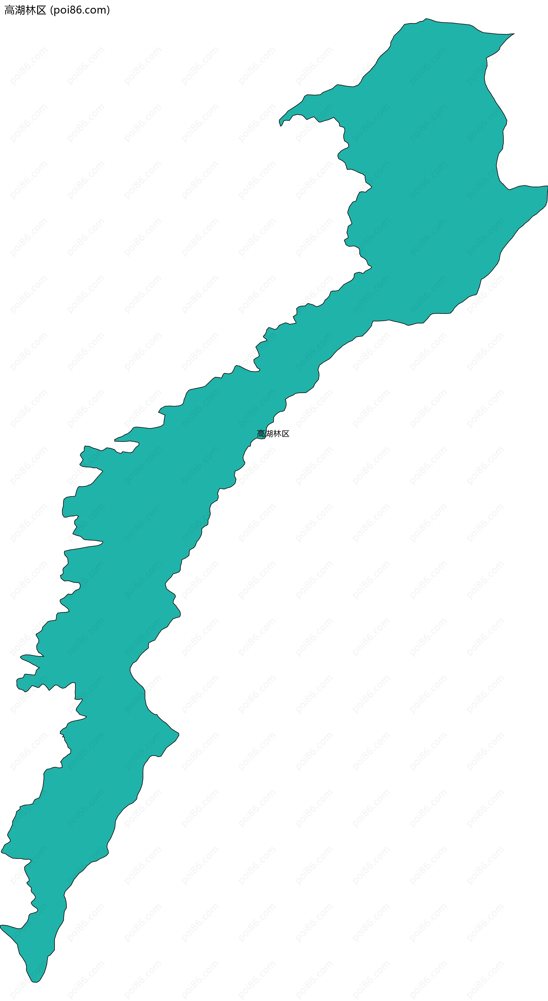 高湖林区边界地图