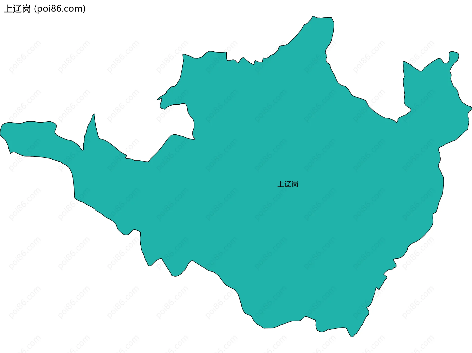 上辽岗边界地图