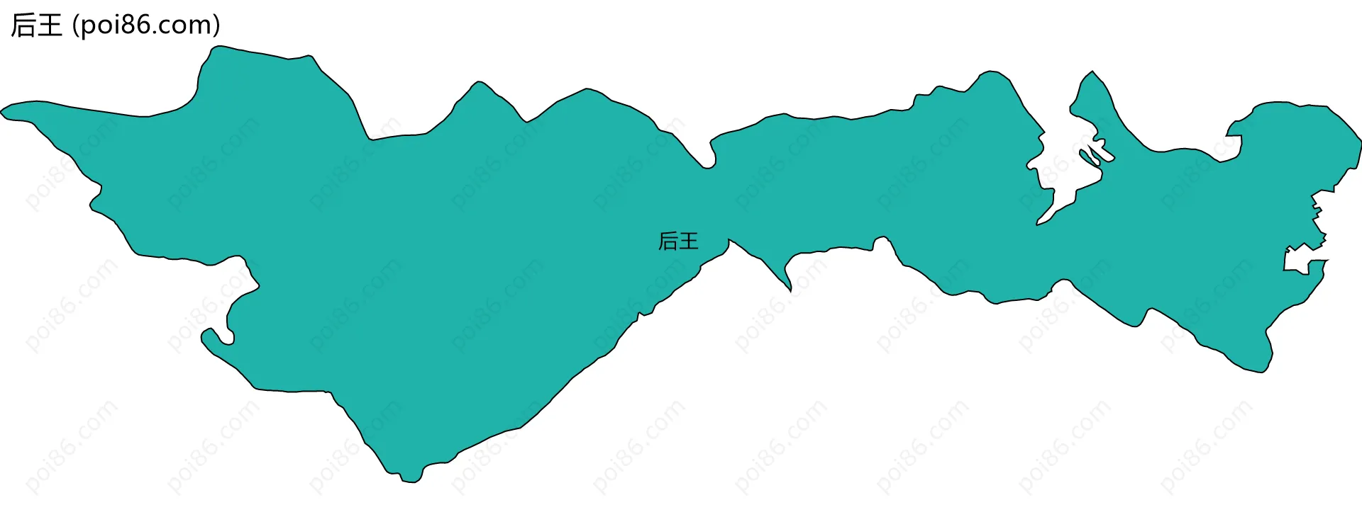 后王边界地图
