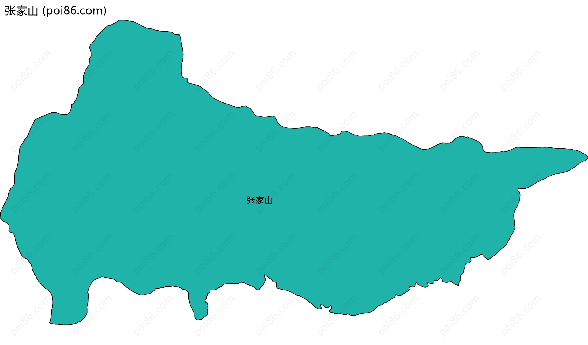 张家山边界地图