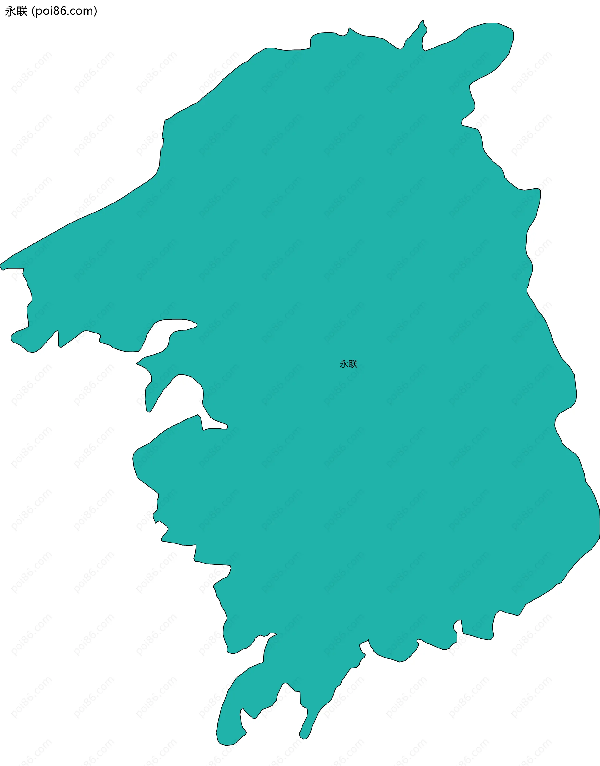 永联边界地图
