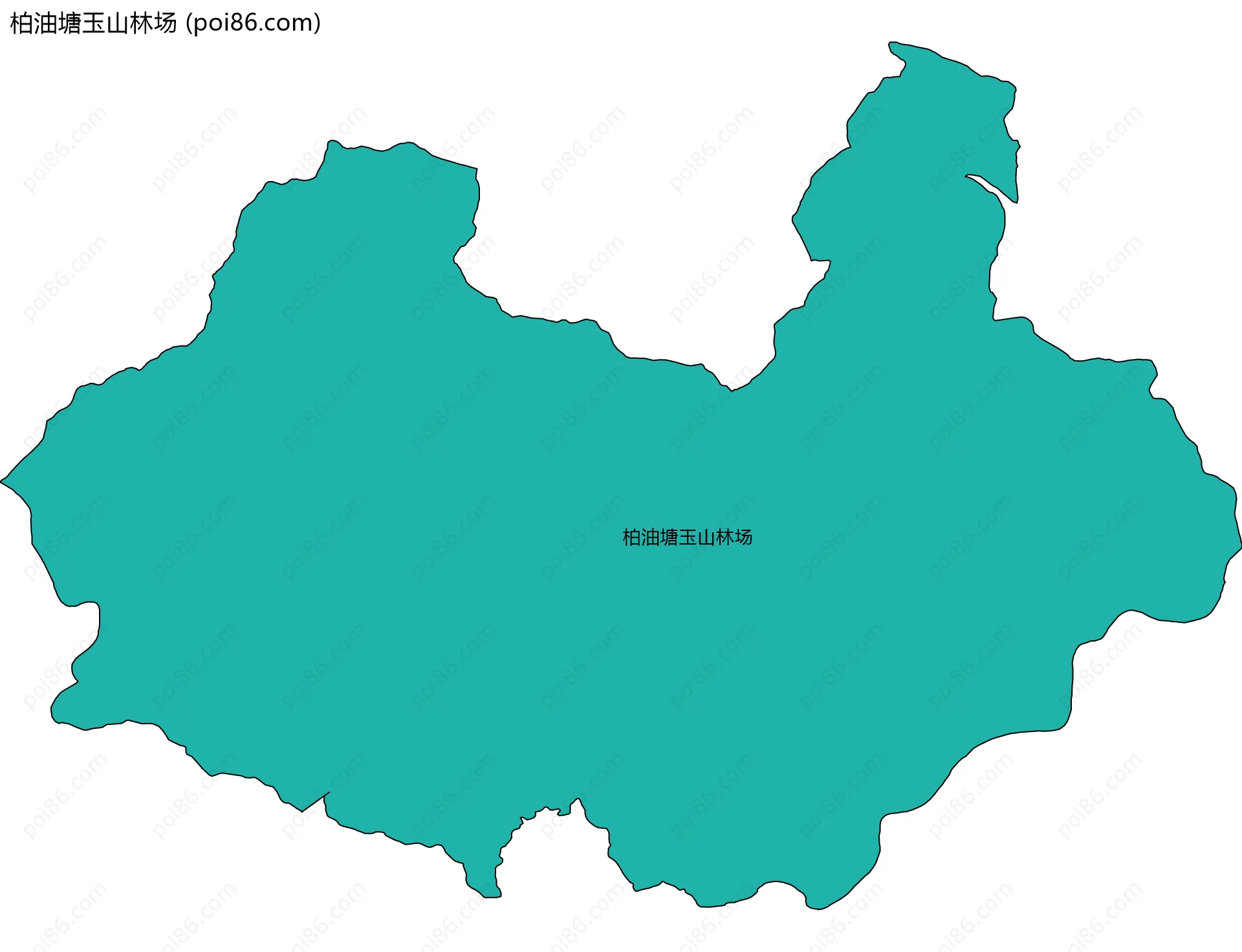 柏油塘玉山林场边界地图