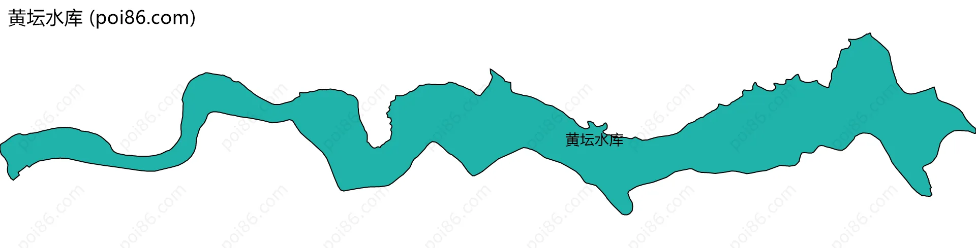 黄坛水库边界地图