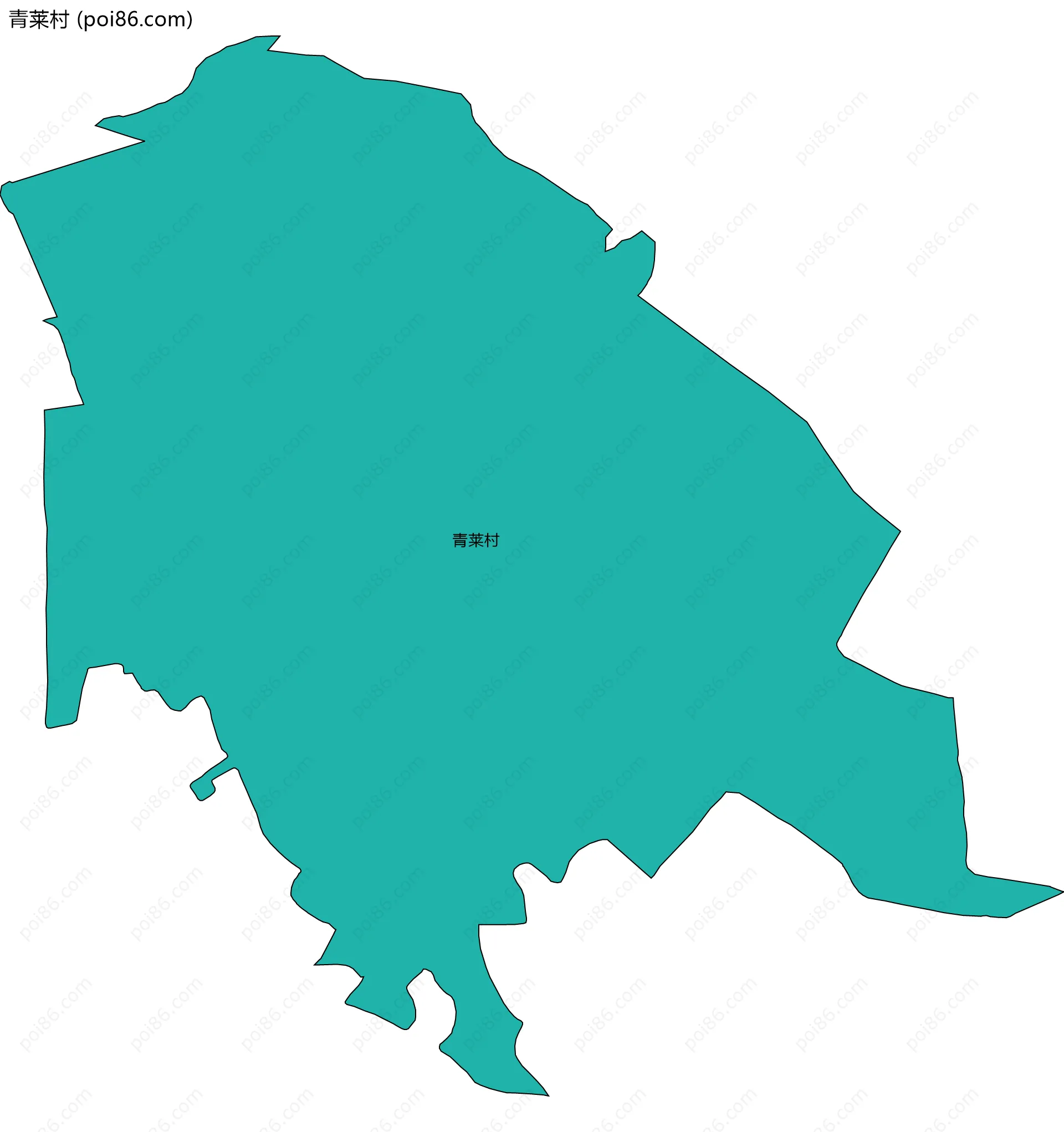 青莱村边界地图