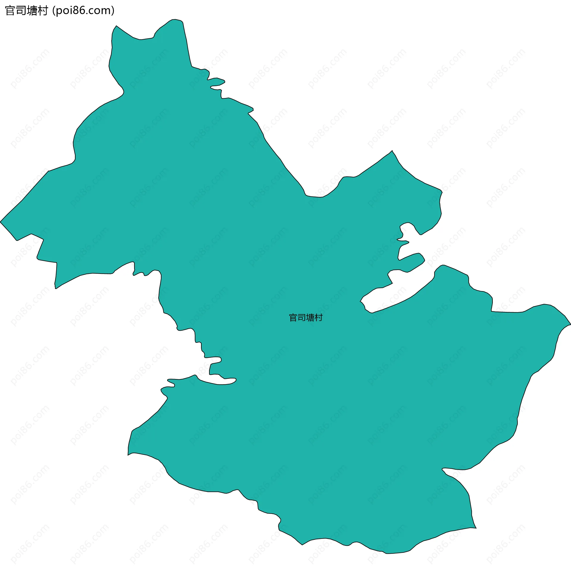 官司塘村边界地图