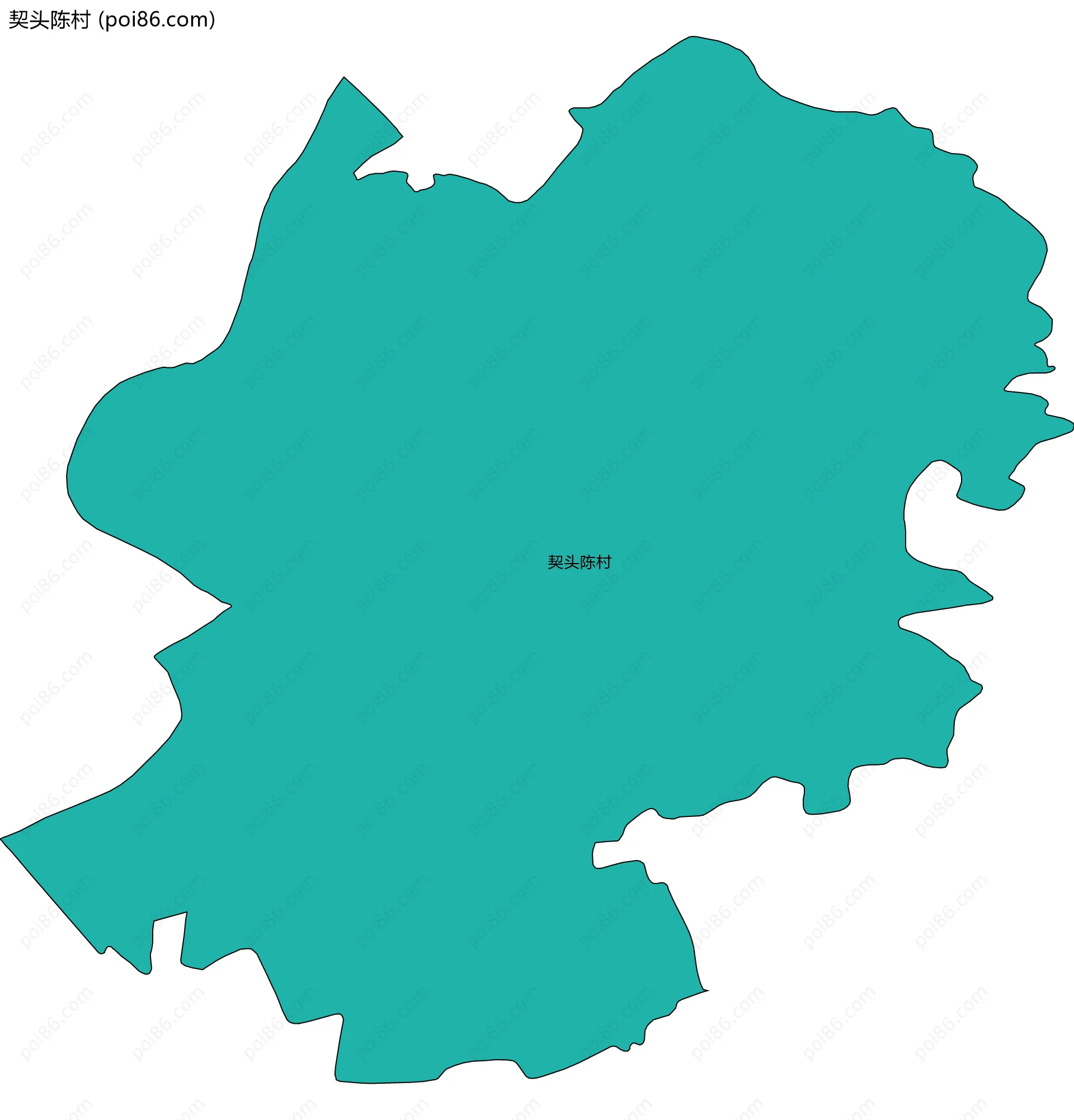 契头陈村边界地图