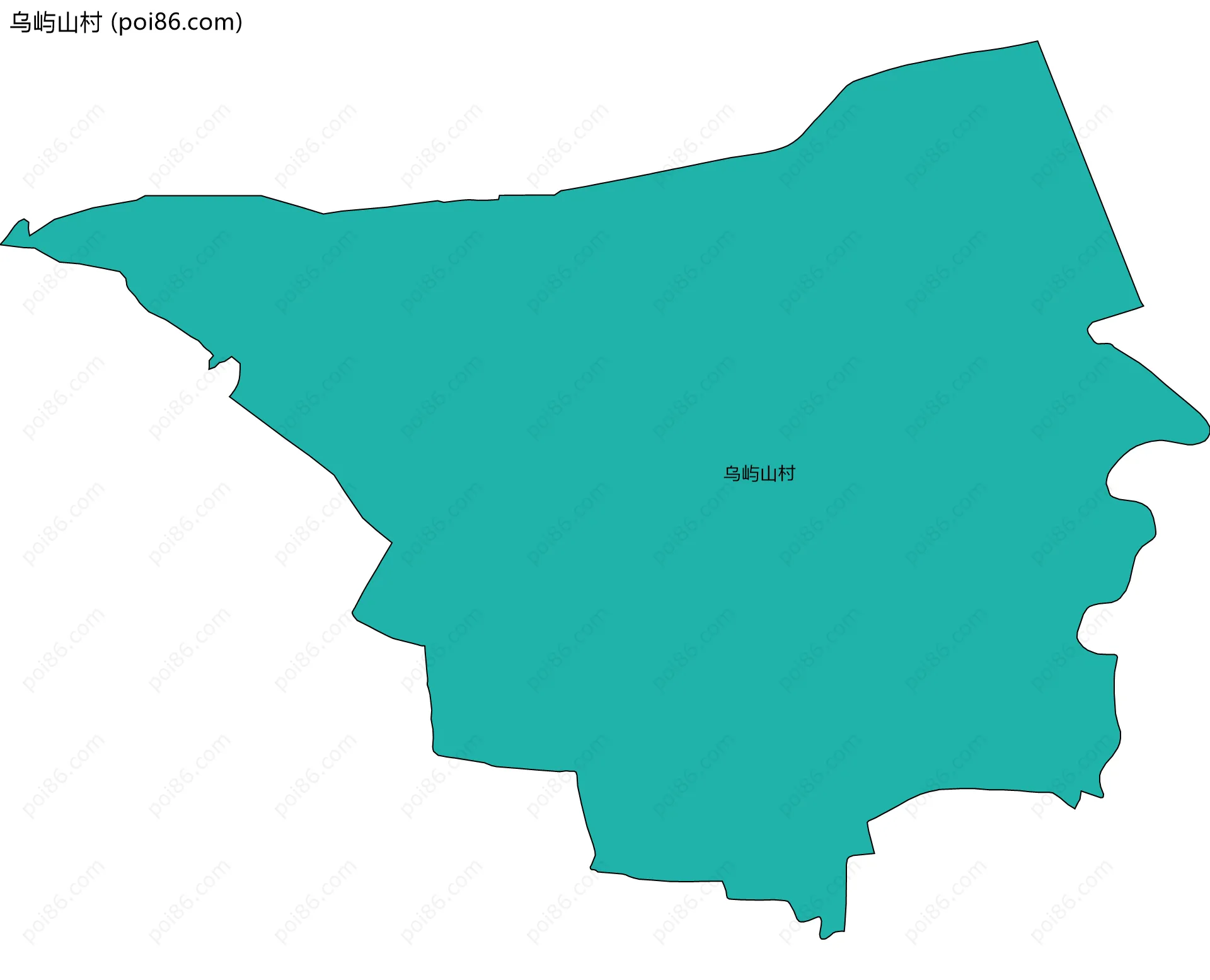 乌屿山村边界地图
